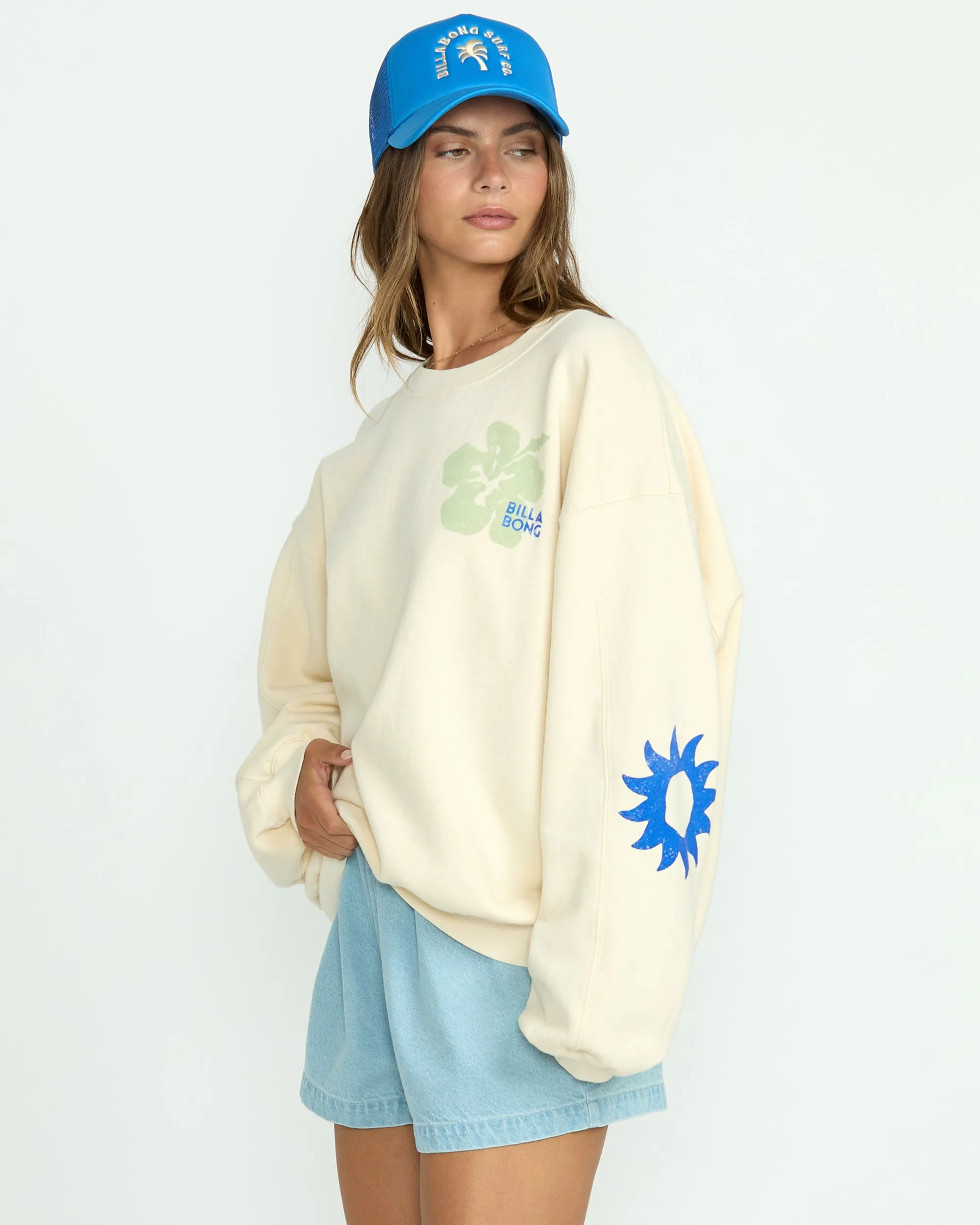 Water Signs Kendal Crewneck Sweatshirt - Whitecap Billabong