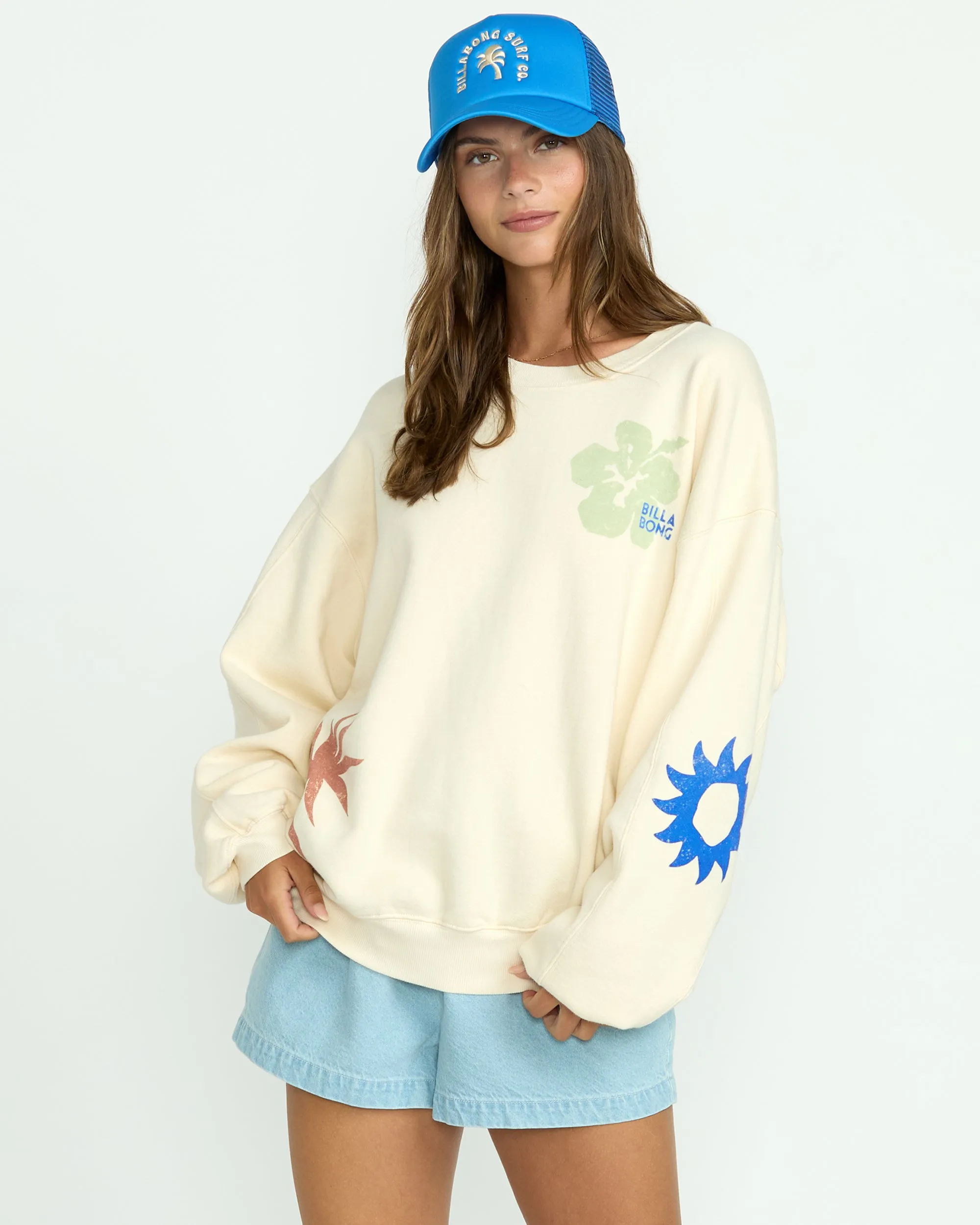 Water Signs Kendal Crewneck Sweatshirt - Whitecap Billabong