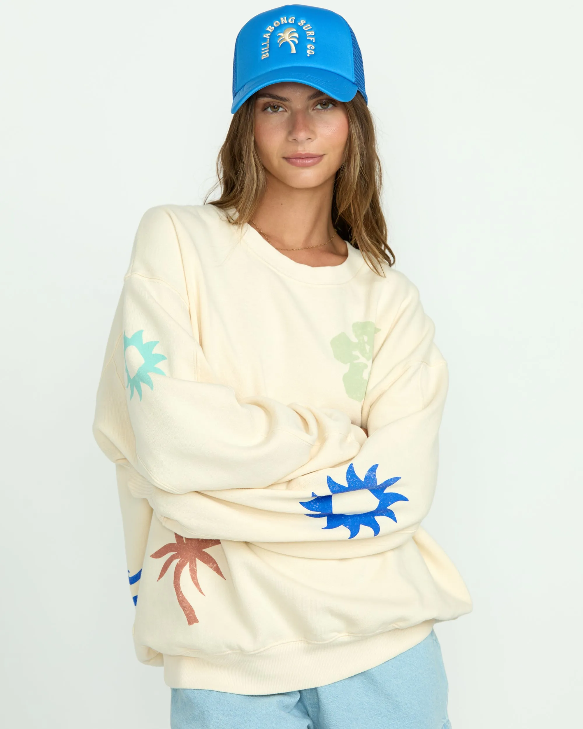 Water Signs Kendal Crewneck Sweatshirt - Whitecap Billabong