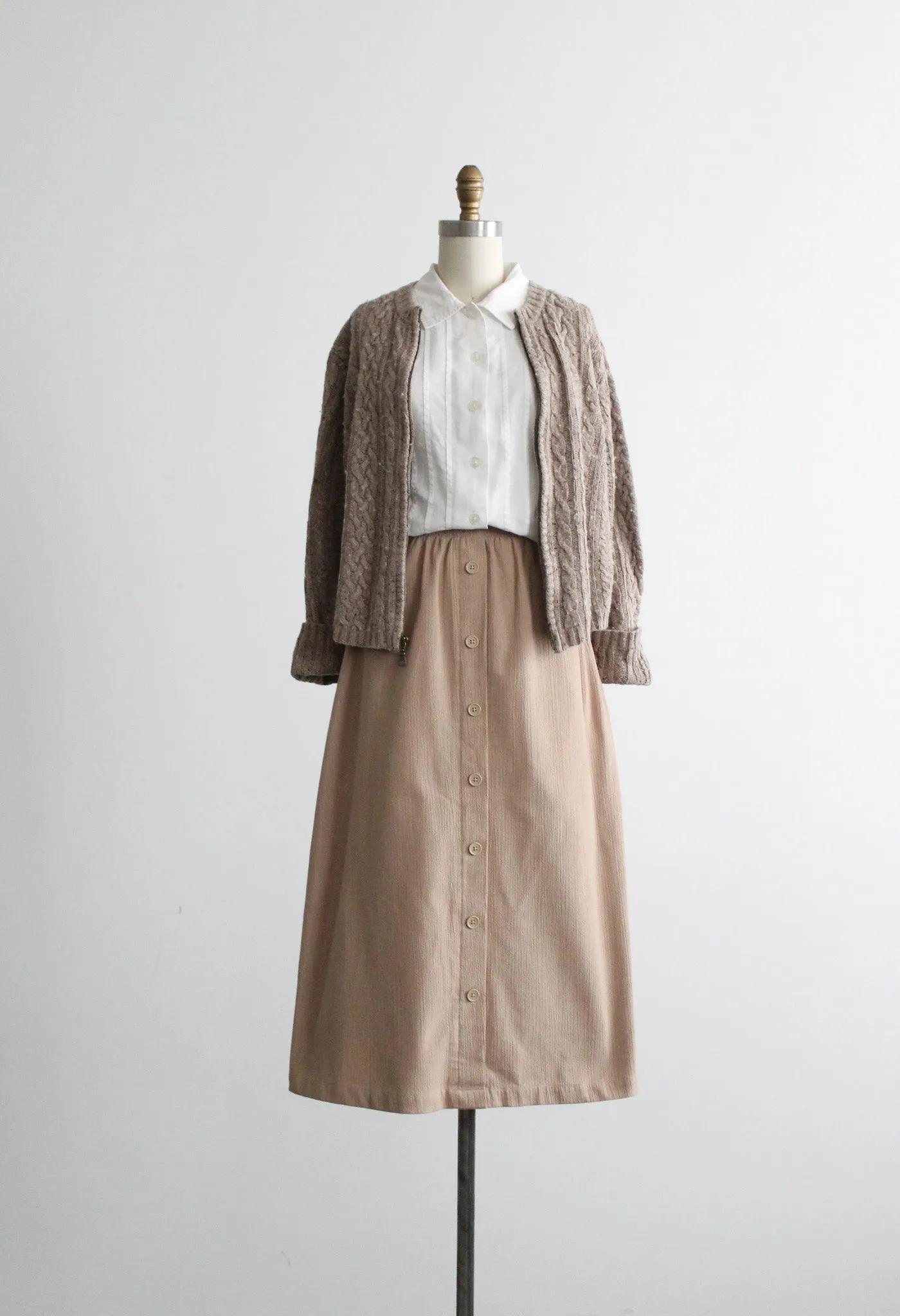 wheaten midi skirt 1919 Vintage