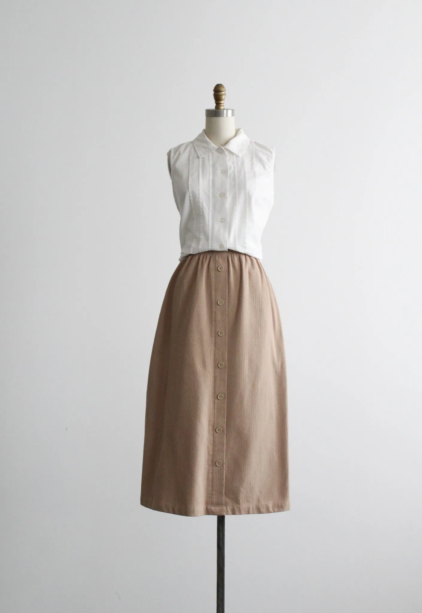 wheaten midi skirt 1919 Vintage
