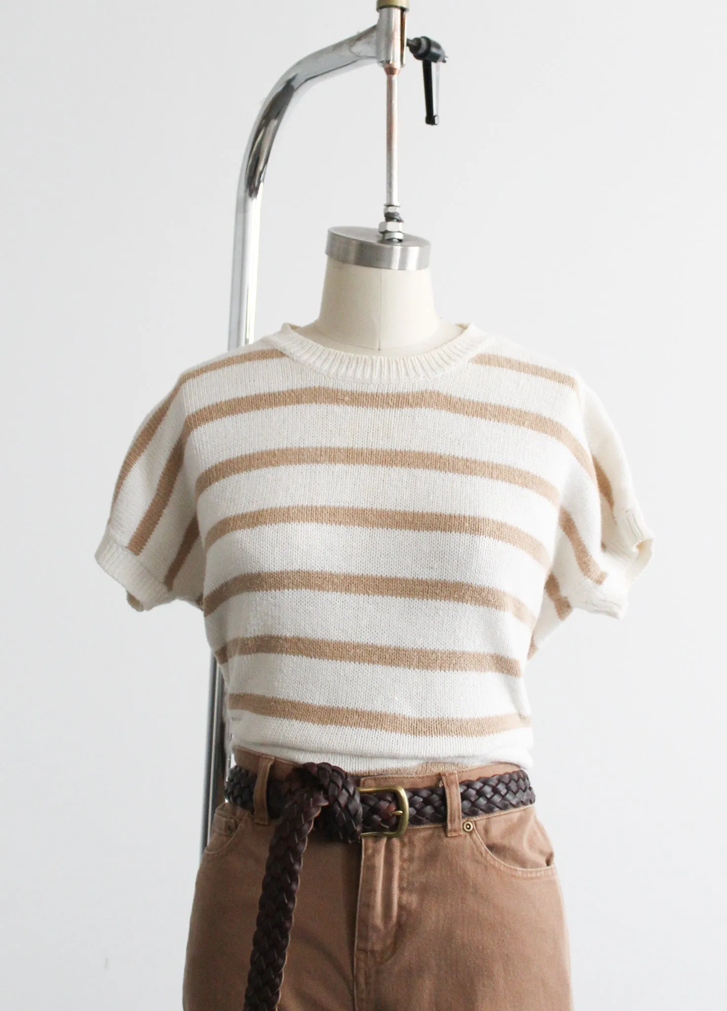 wheaten striped knit tee 1919 Vintage