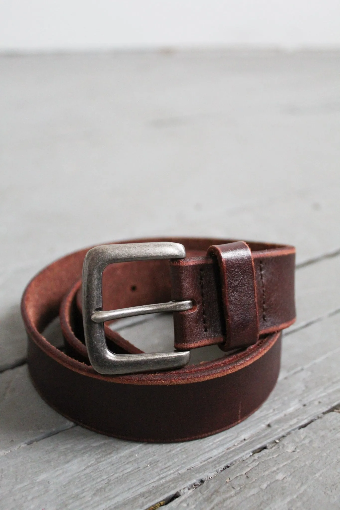 whiskey leather belt 1919 Vintage