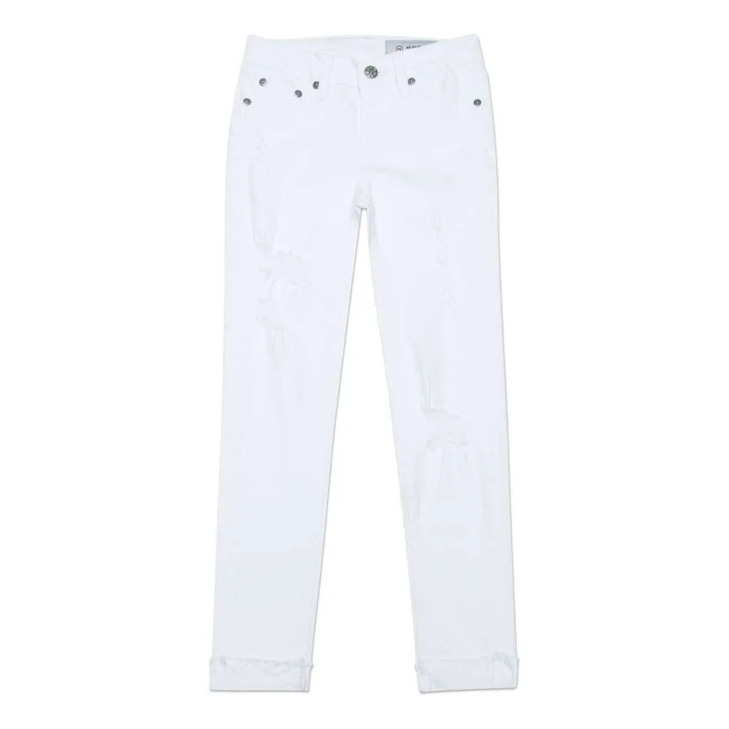 White Jane Crop Jeans