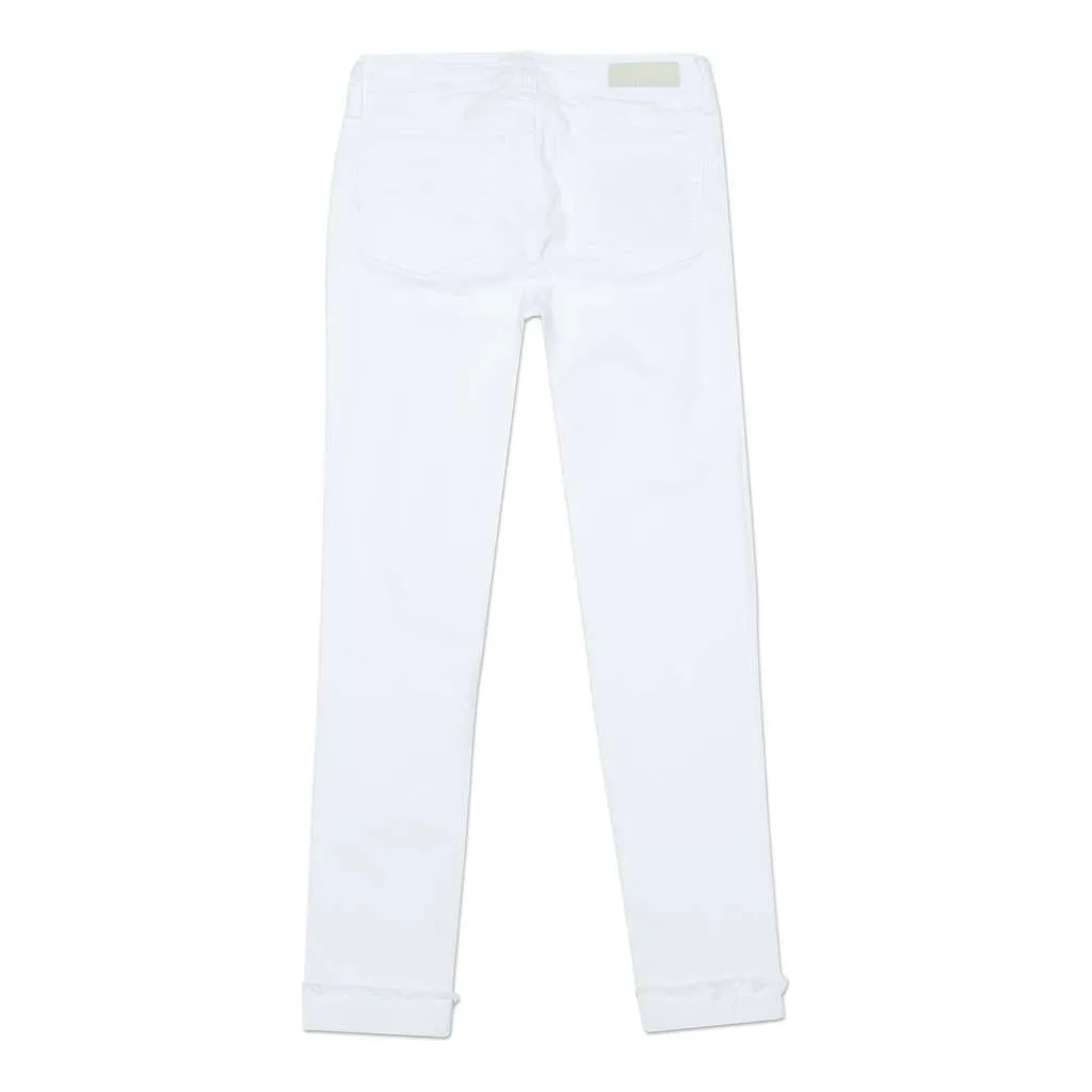 White Jane Crop Jeans