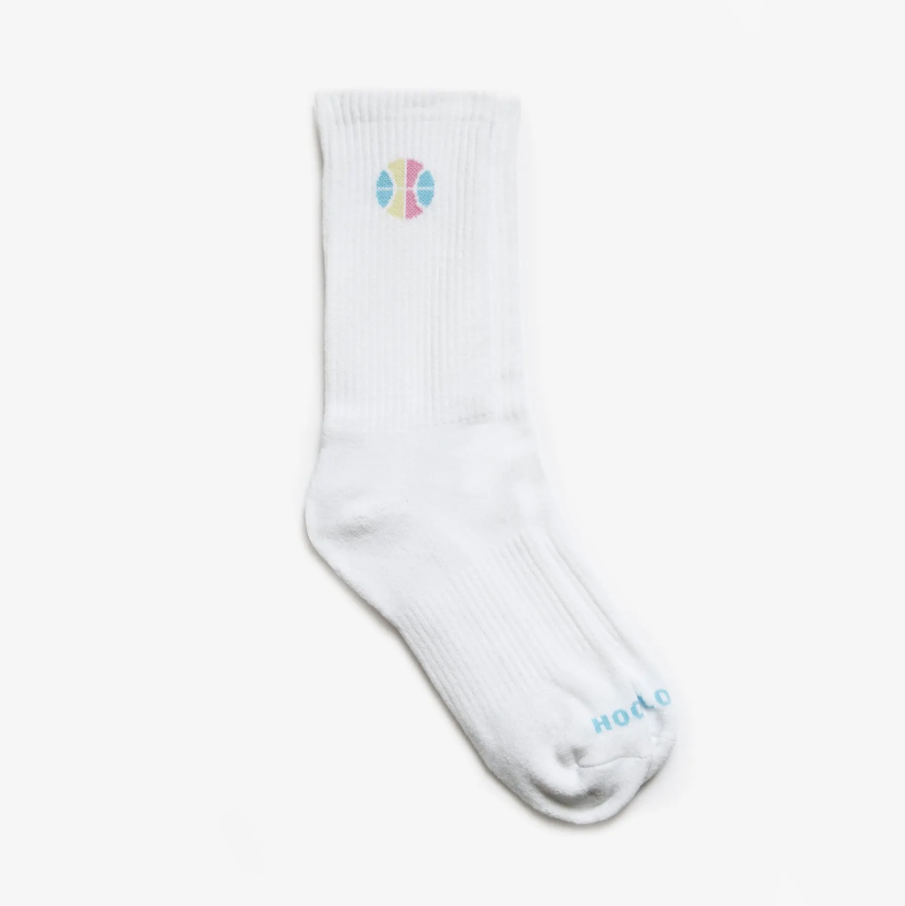 White Logo Socks LOCAL HOOPS