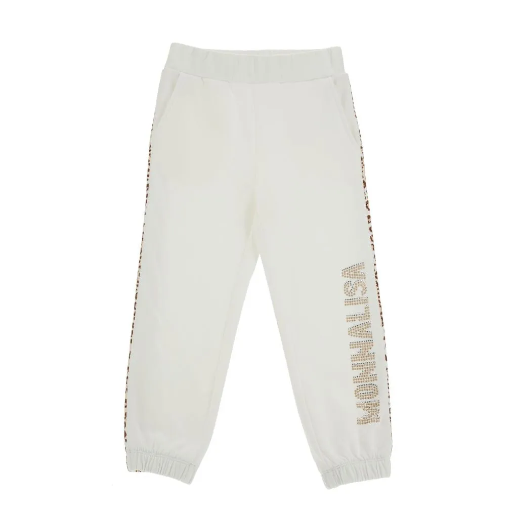 White Logo Sweatpants