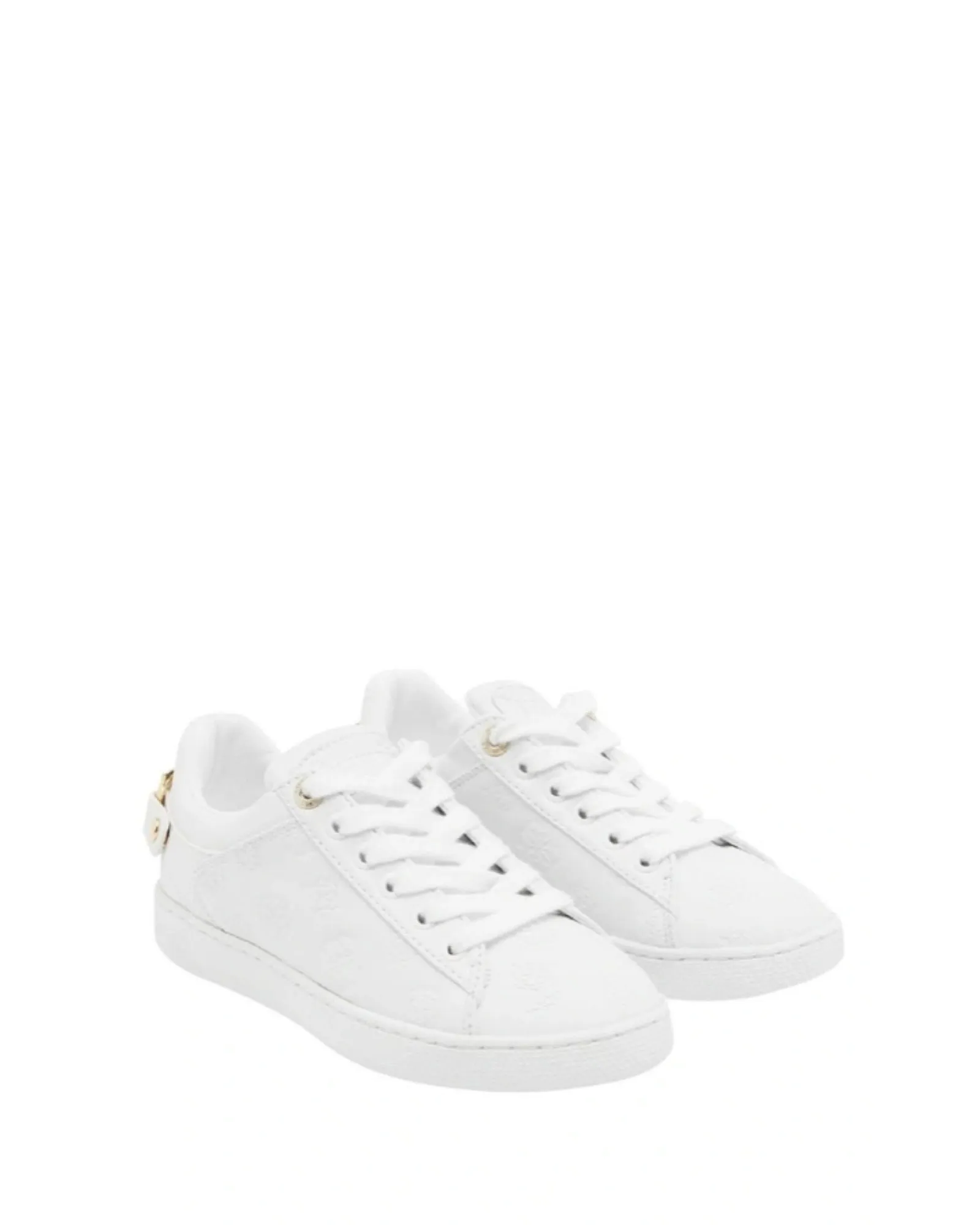 White Remla Low-Top Sneakers Guess