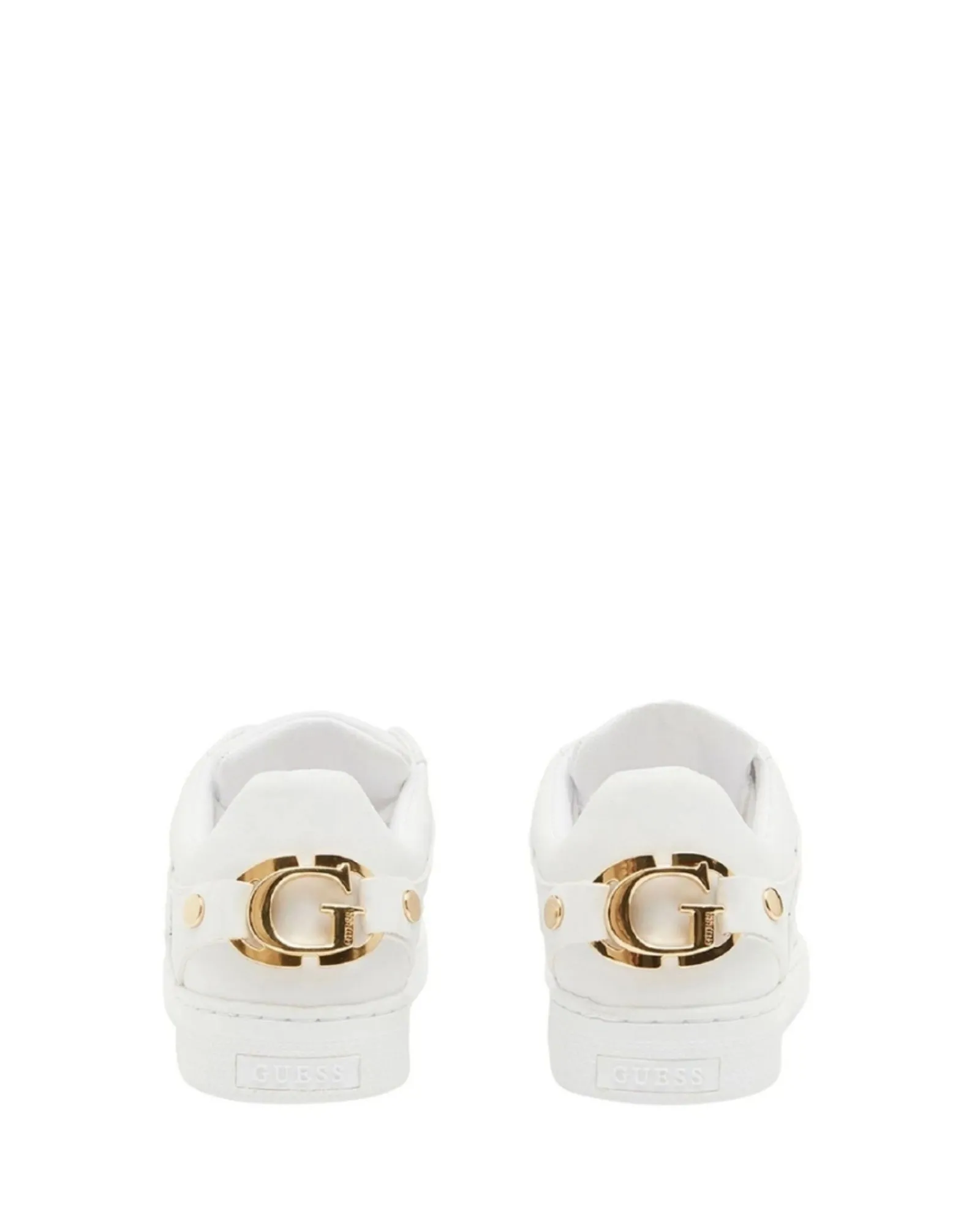 White Remla Low-Top Sneakers Guess