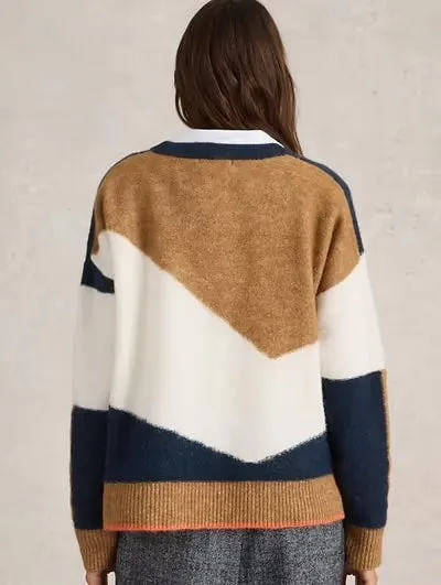White Stuff Cerie Chevron Jumper