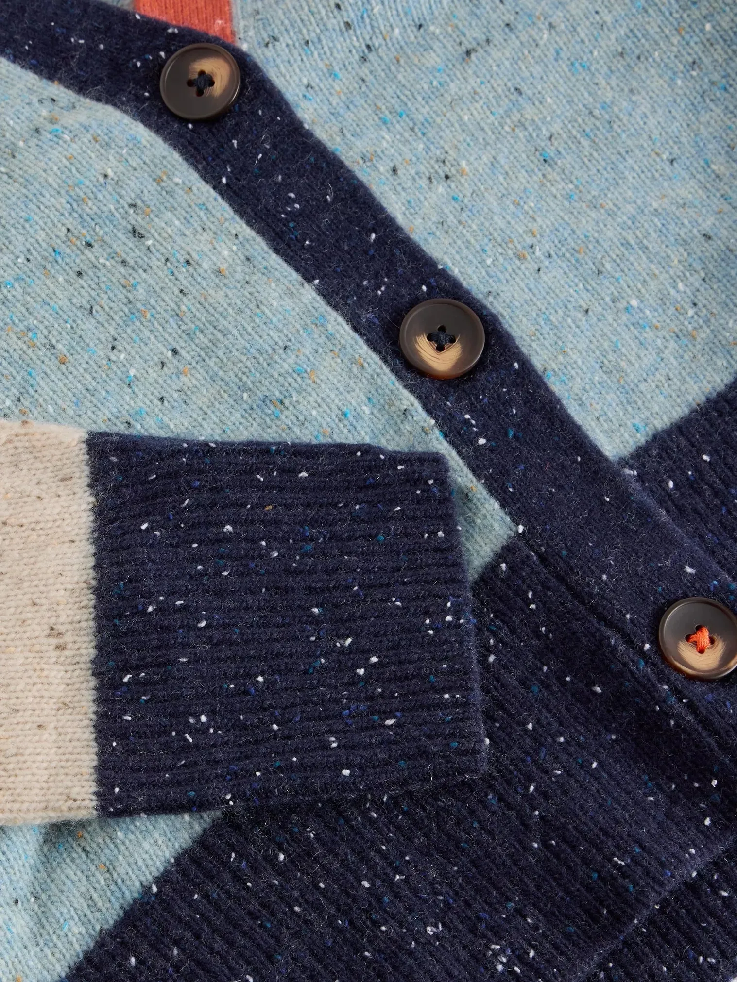 White Stuff Colourblock Nep Cardigan