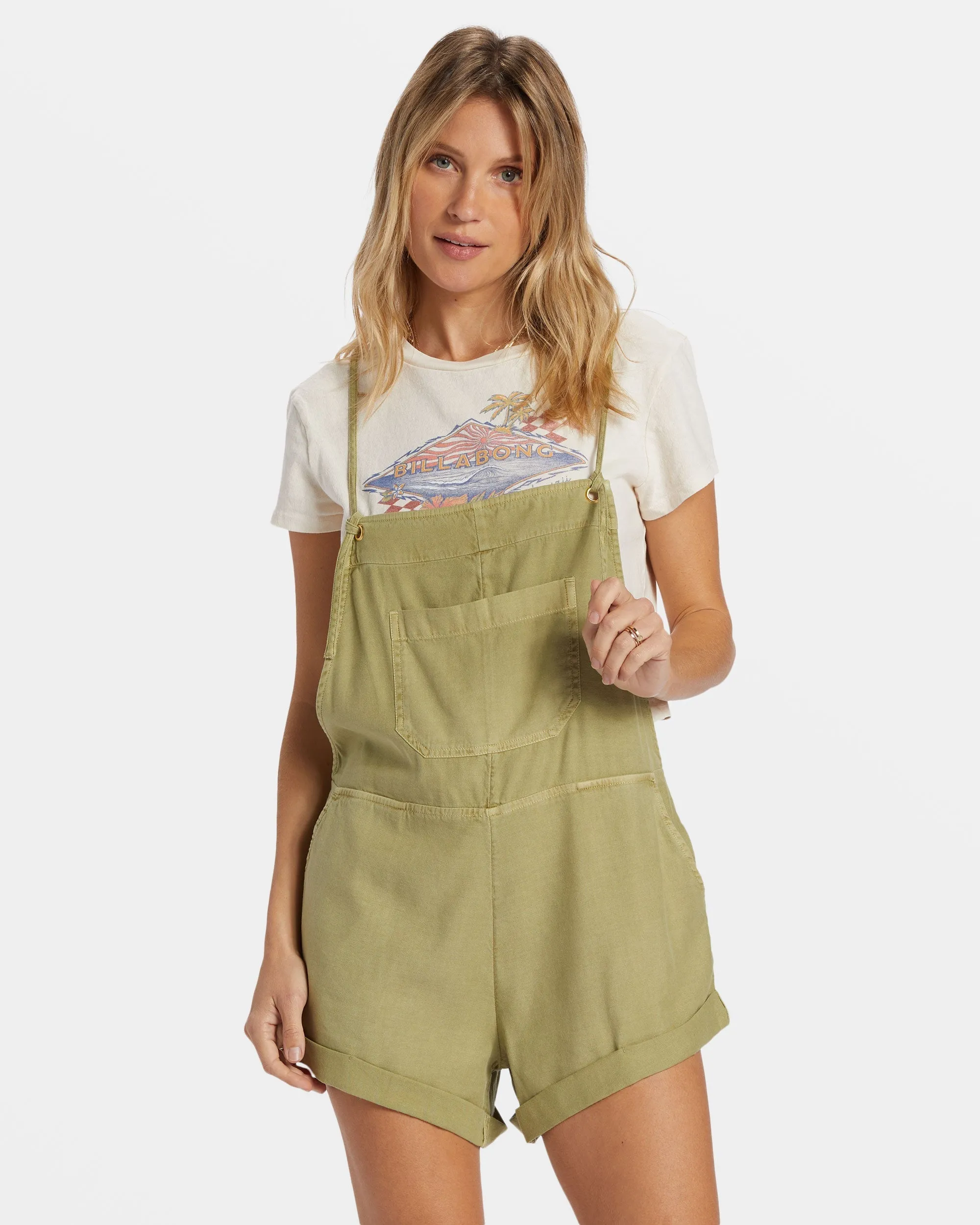 Wild Pursuit Romper - Avocado Billabong