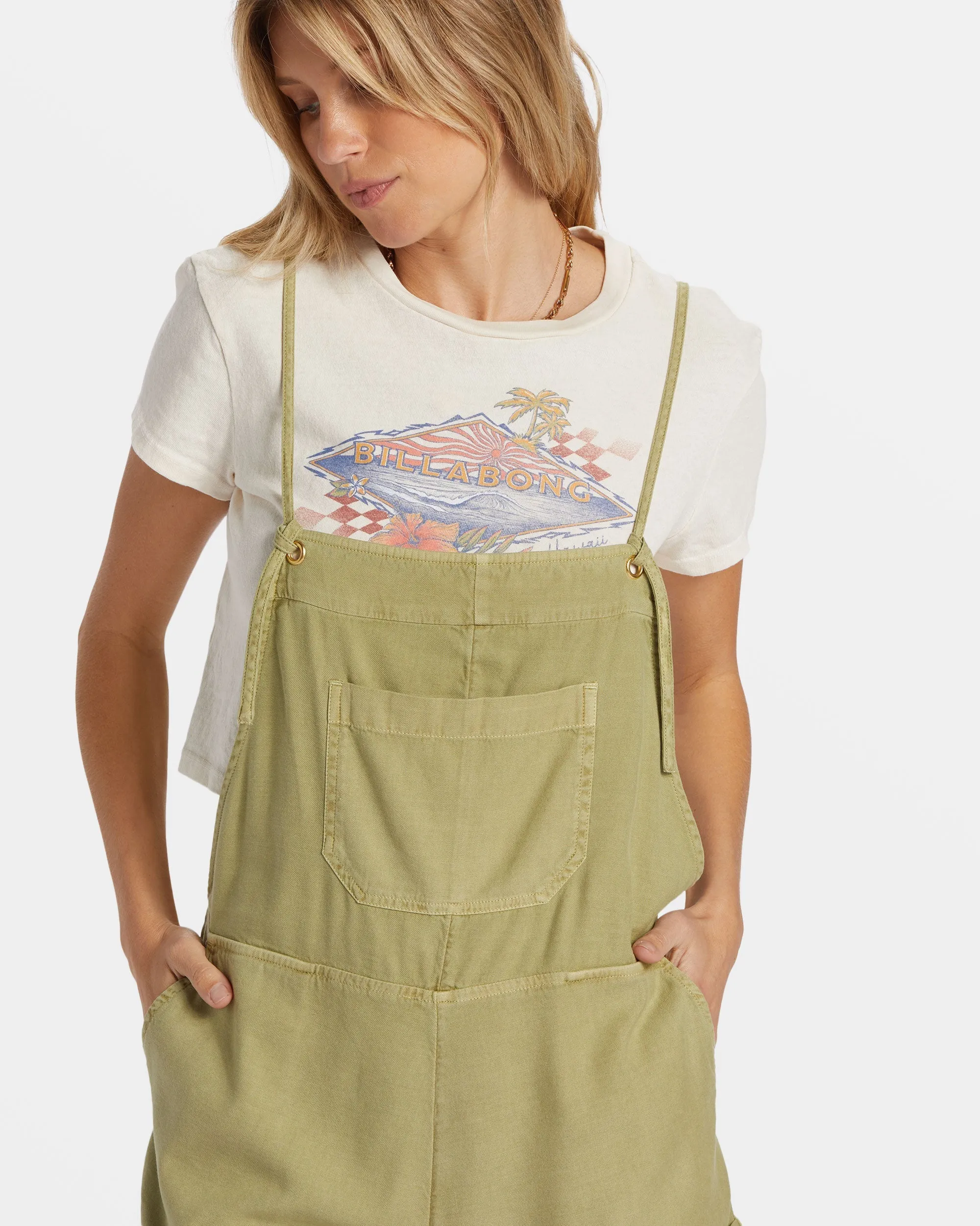 Wild Pursuit Romper - Avocado Billabong