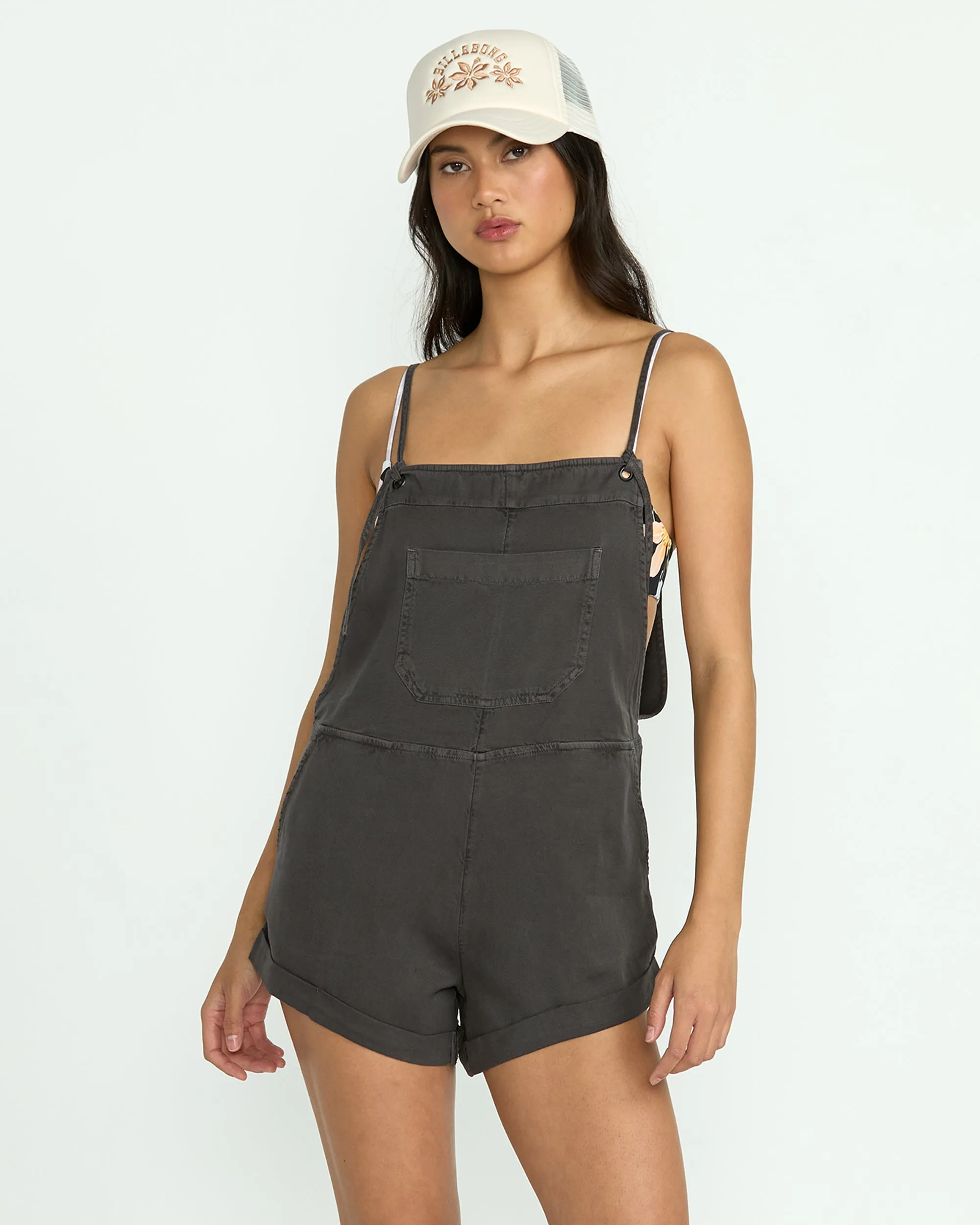 Wild Pursuit Romper - Off Black Billabong