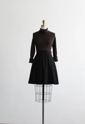 winter's end pleated mini skirt