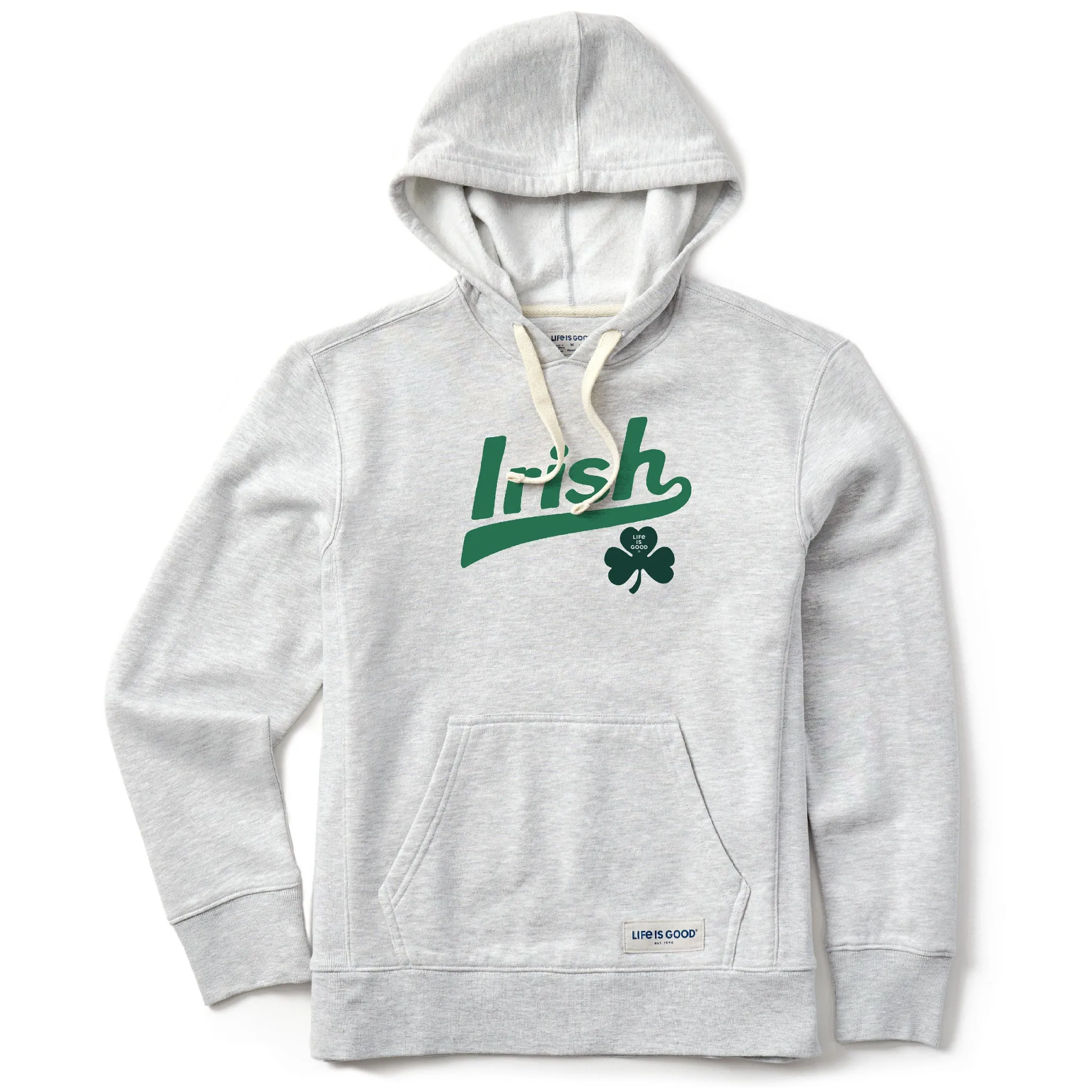 Women's Ballyard Irish Clover Simply True Fleece Hoodie LIFE IS GOOD