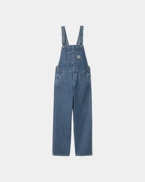 Women's Bib Overall Straight - Norco Denim | Blue (stone washed) Carhartt WIP