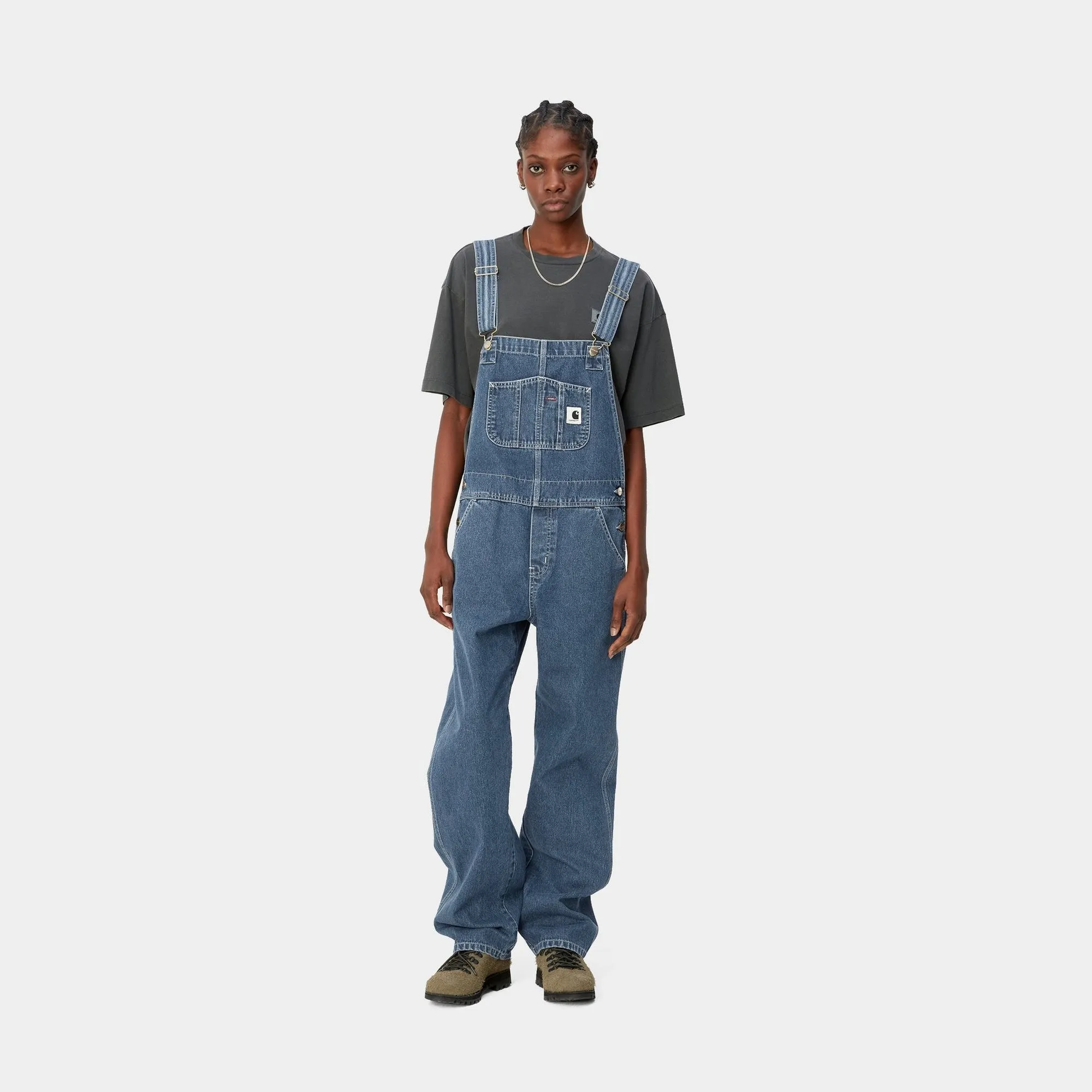 Women's Bib Overall Straight - Norco Denim | Blue (stone washed) Carhartt WIP
