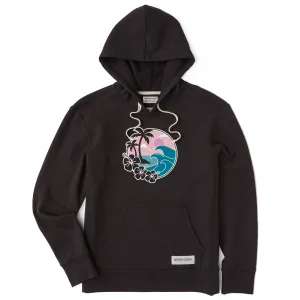 Women's Big Waves Simply True Fleece Hoodie LIFE IS GOOD