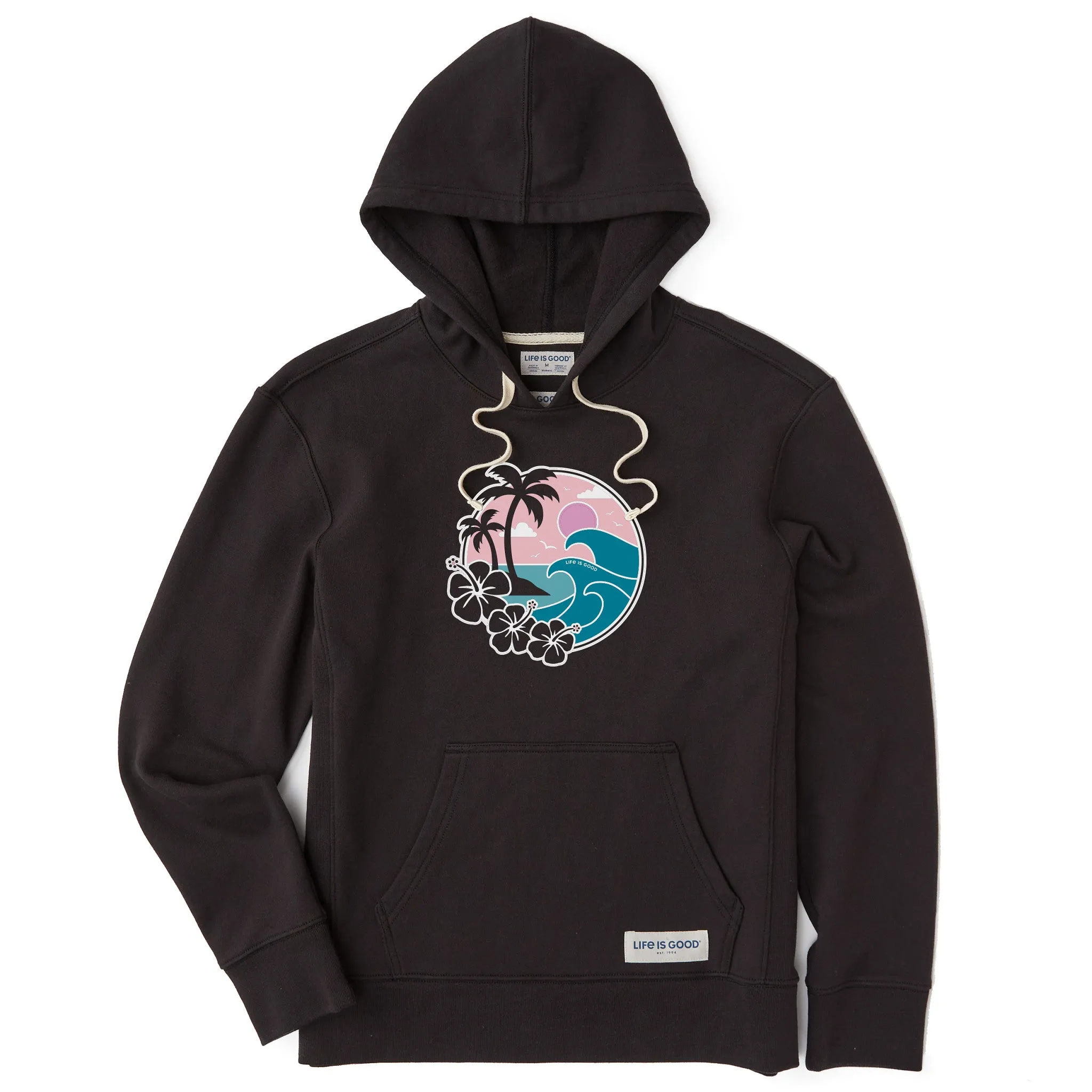 Women's Big Waves Simply True Fleece Hoodie LIFE IS GOOD