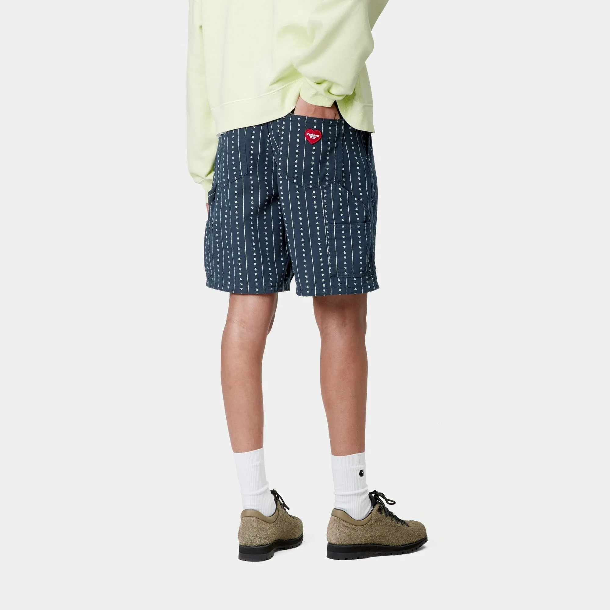 Women's Drewe Short | Ink / Natural Heart C Pinstripe Carhartt WIP