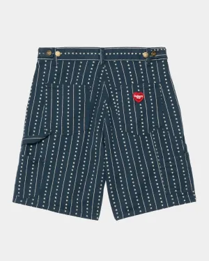 Women's Drewe Short | Ink / Natural Heart C Pinstripe Carhartt WIP