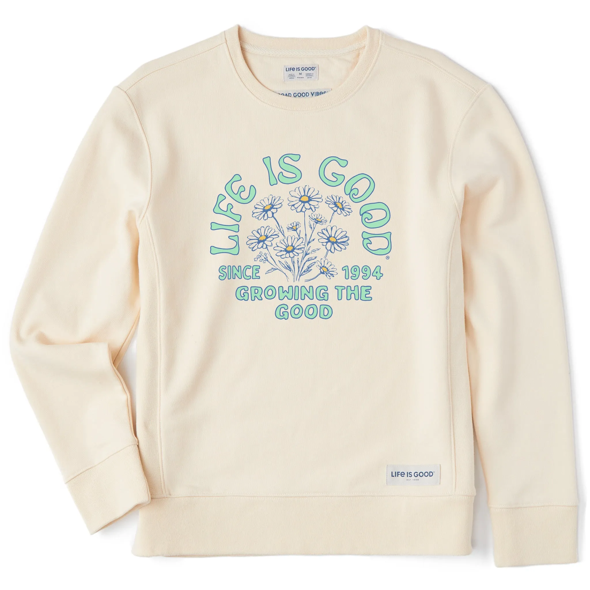 Women's Growing the Good Daisies Simply True Crew LIFE IS GOOD