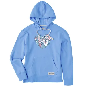Women's Heart of Dogs Simply True Fleece Hoodie LIFE IS GOOD