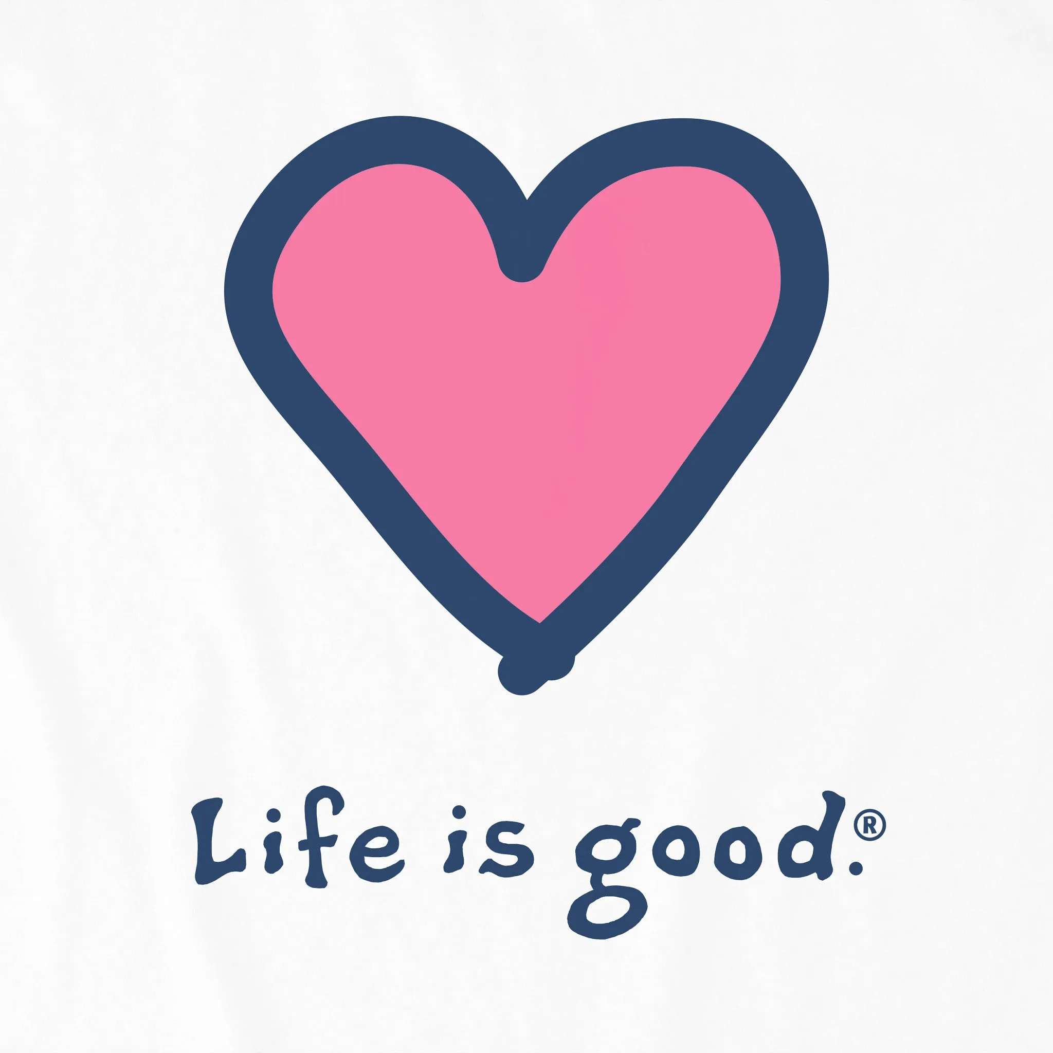 Women's Heart Simply True Fleece Hoodie LIFE IS GOOD