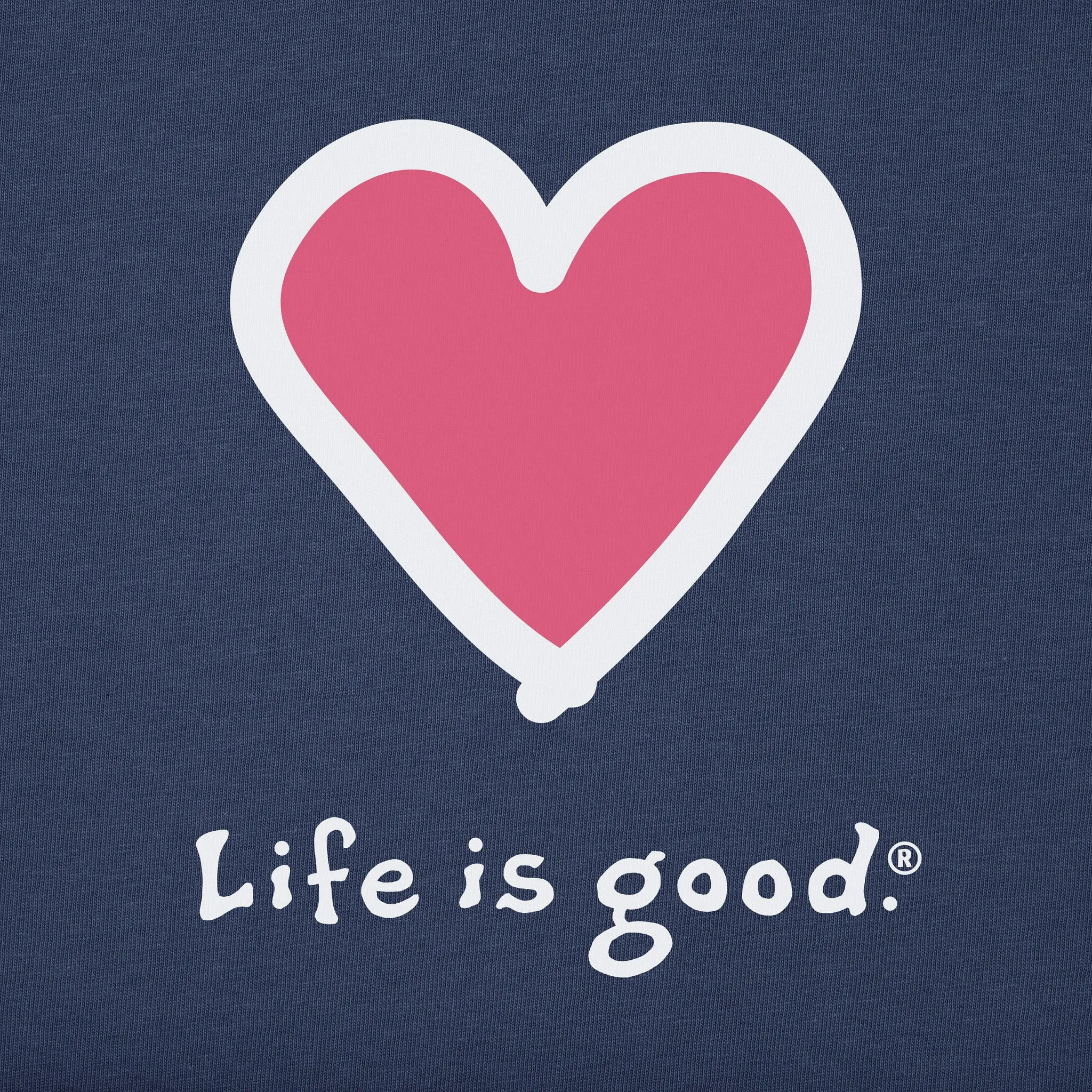 Women's Heart Simply True Fleece Hoodie LIFE IS GOOD