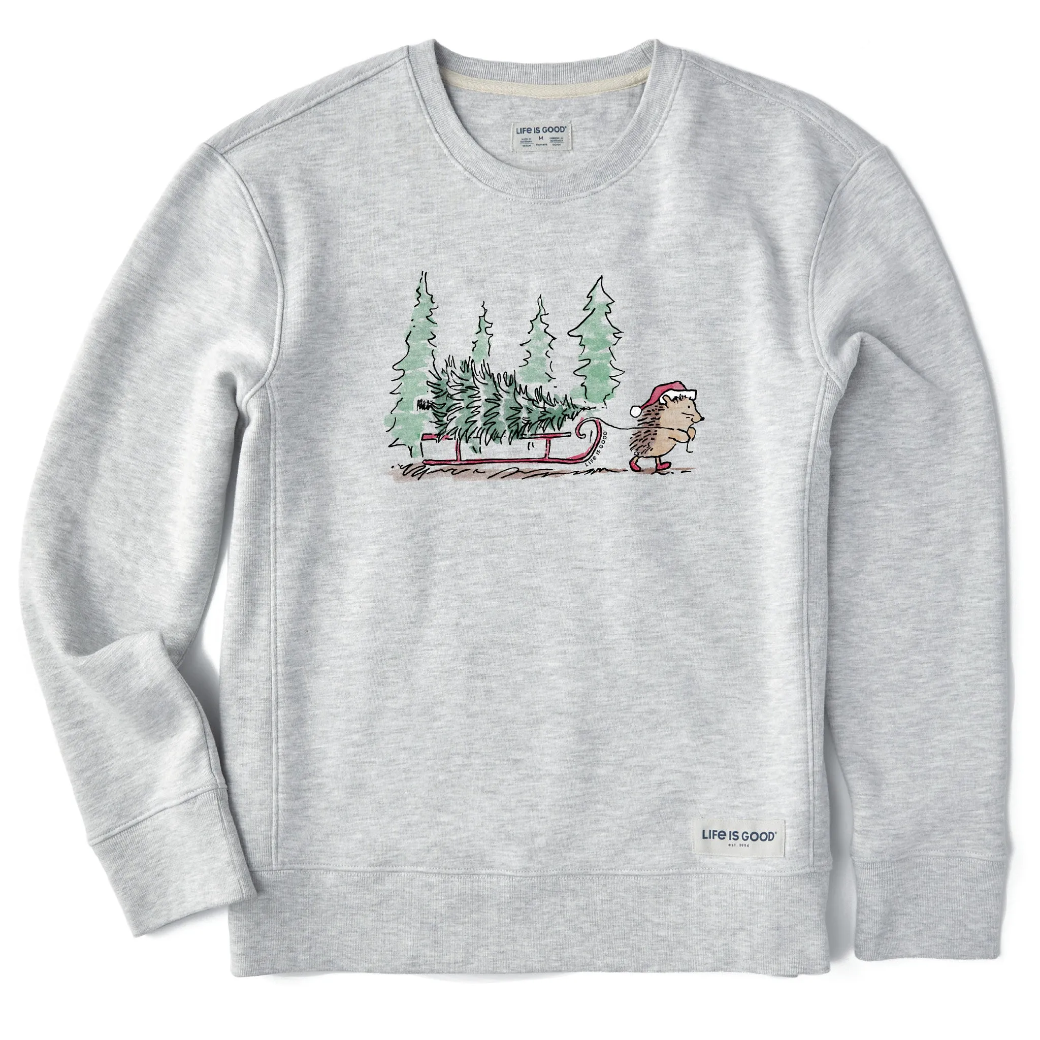Women's Hedgehog Sled Simply True Crew LIFE IS GOOD