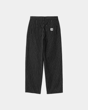 Women's Hendry Pant | Black / Wax Seaton Stripe Carhartt WIP