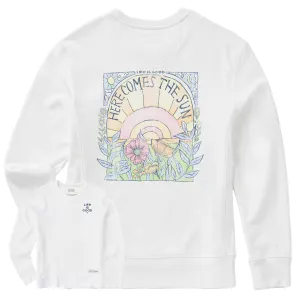Women's Here Comes The Sun Hippie Simply True Crew LIFE IS GOOD