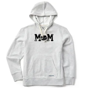 Women's Hockey Puck Mom Simply True Fleece Hoodie LIFE IS GOOD