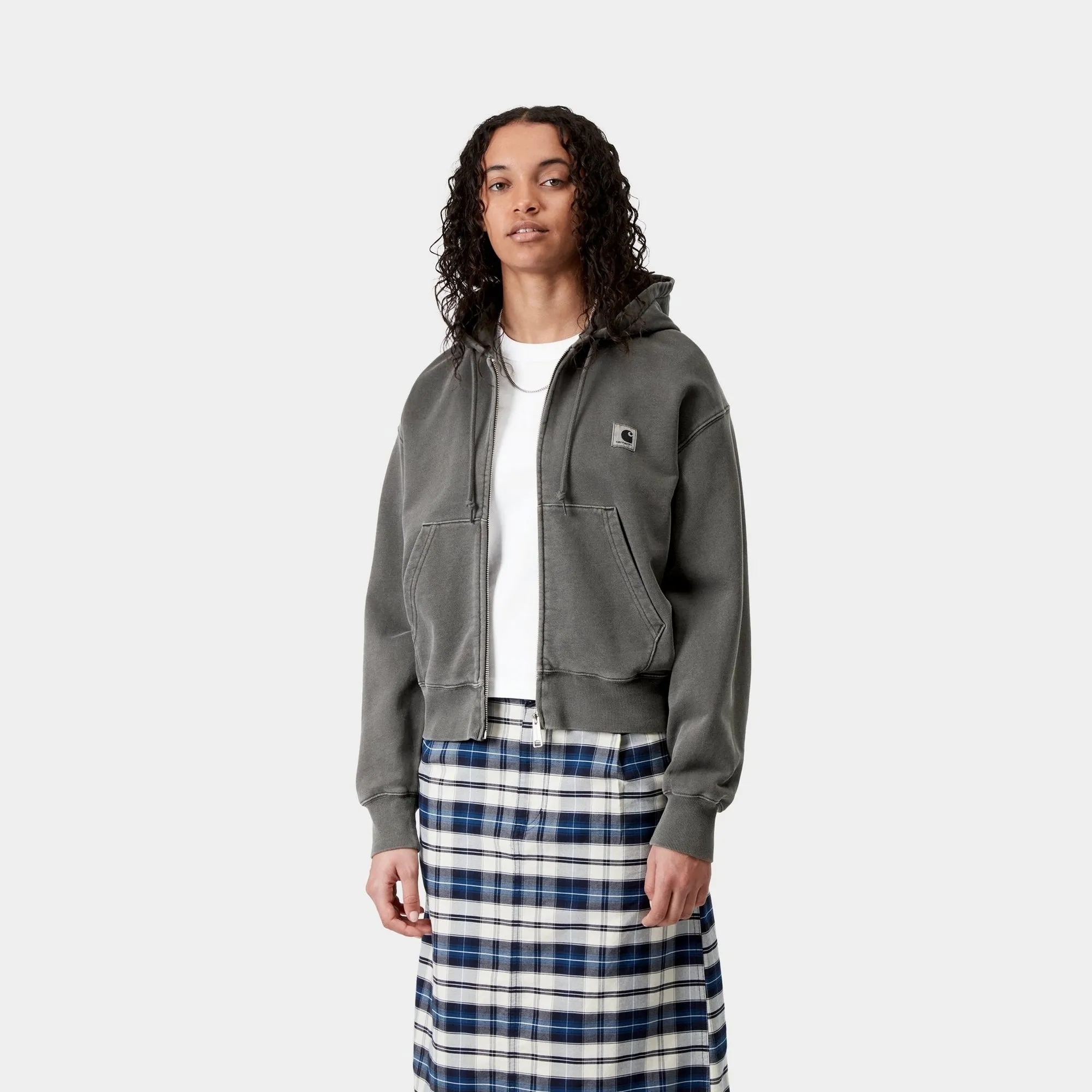 Women's Hooded Nelson Jacket | Graphite Carhartt WIP