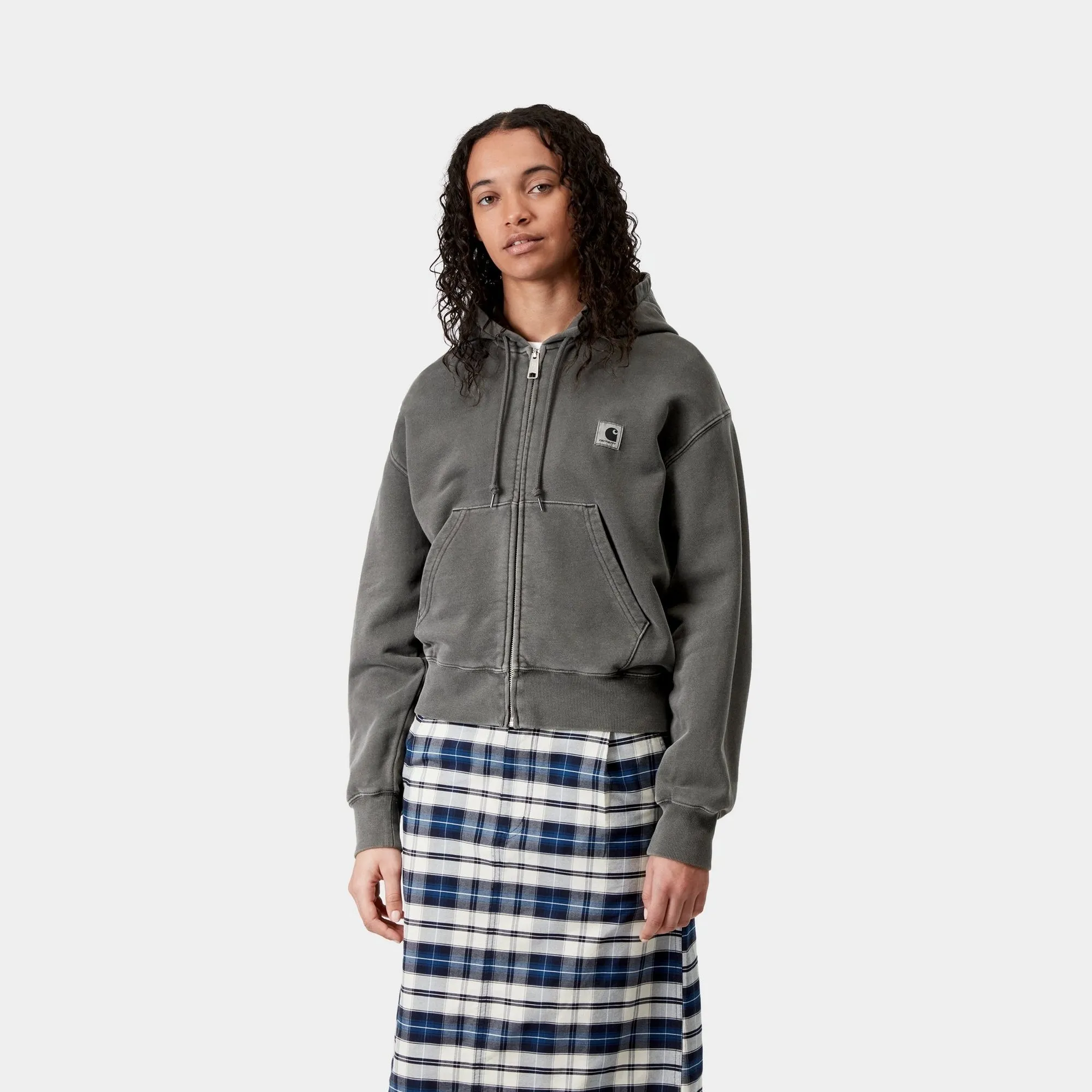 Women's Hooded Nelson Jacket | Graphite Carhartt WIP