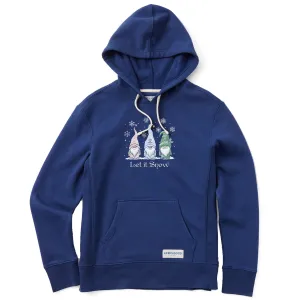 Women's Let it Snow Gnomes Simply True Fleece Hoodie LIFE IS GOOD