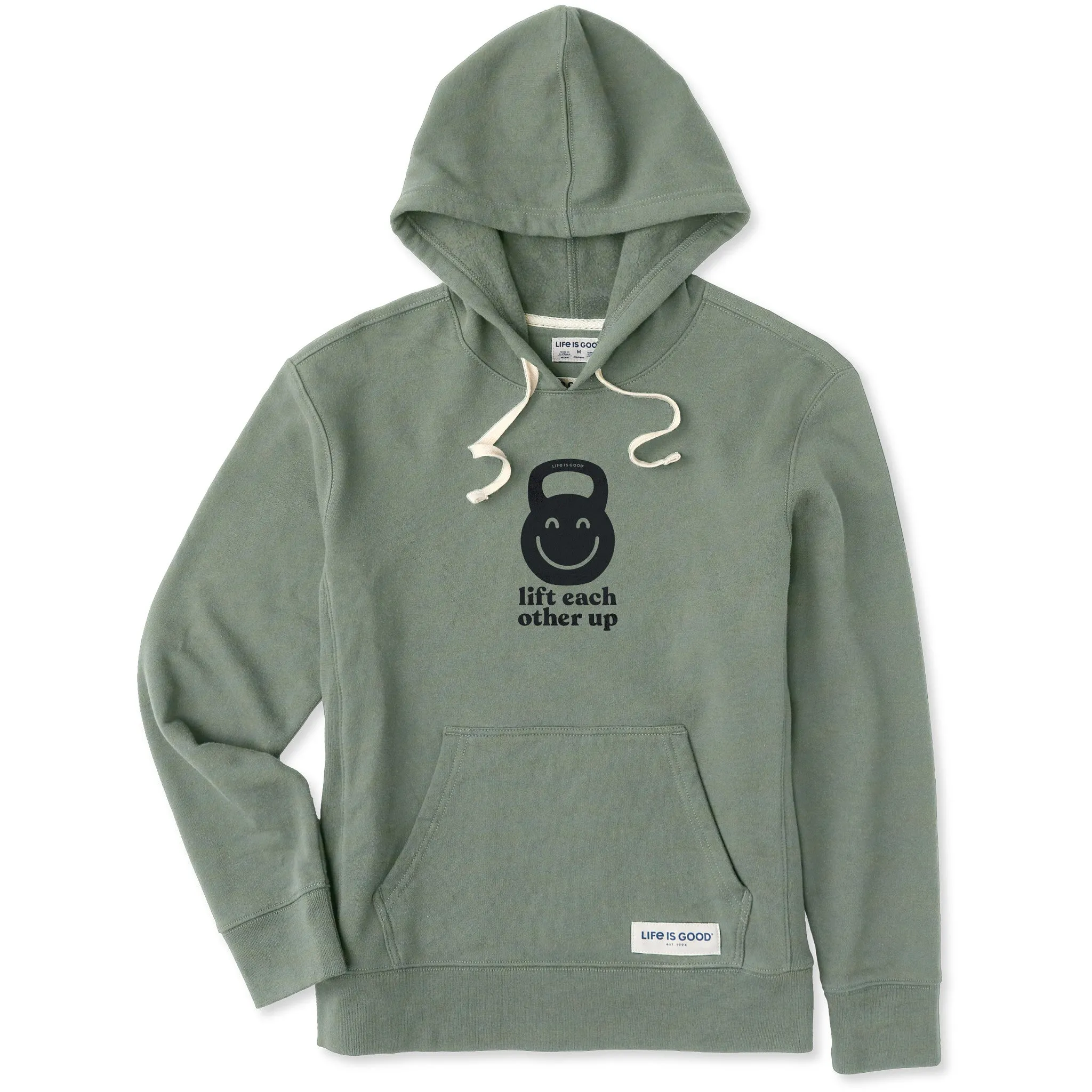 Women's Lift Each Other Up Smile Simply True Fleece Hoodie LIFE IS GOOD