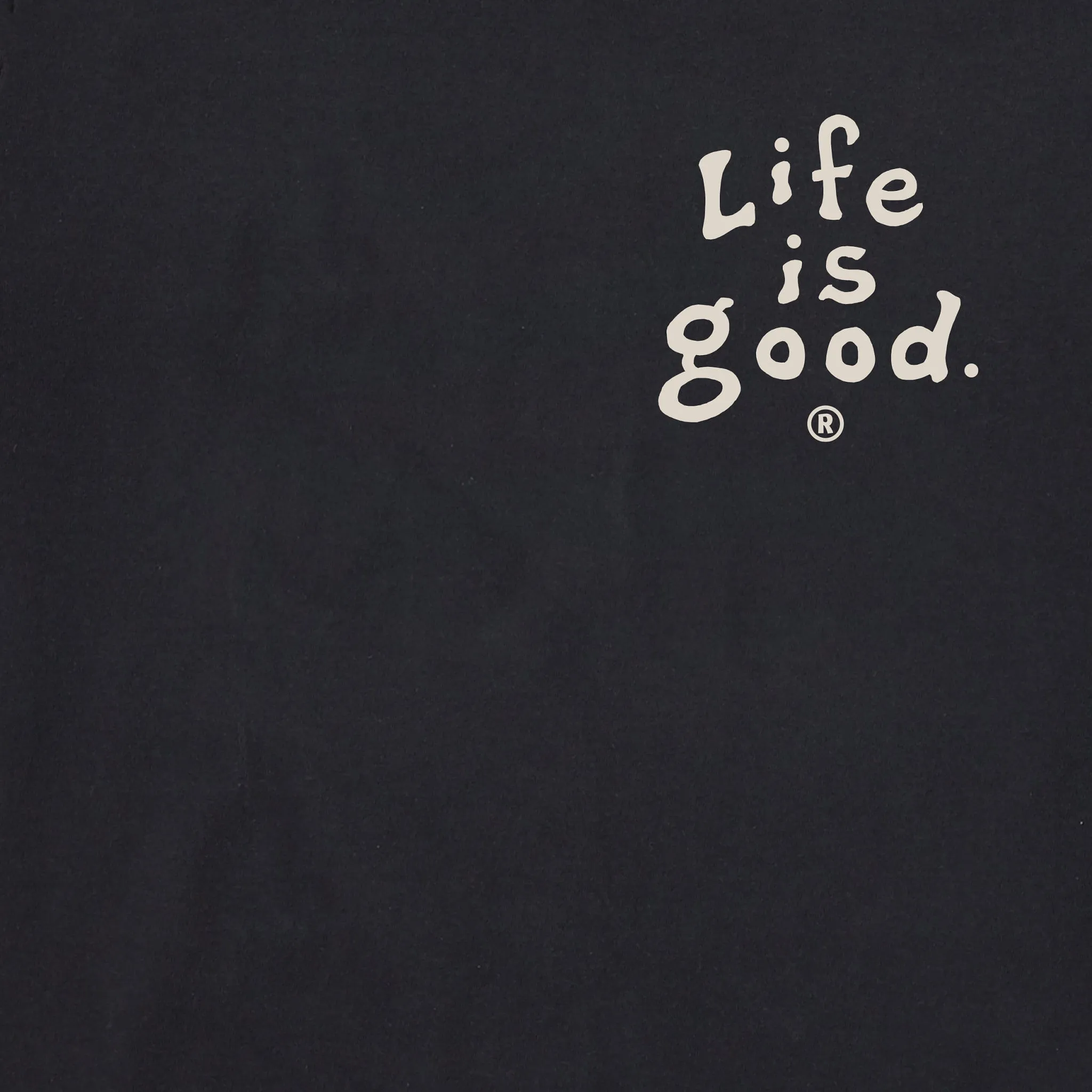 Women's LIG Vintage Wordmark Stacked Simply True Fleece Hoodie LIFE IS GOOD