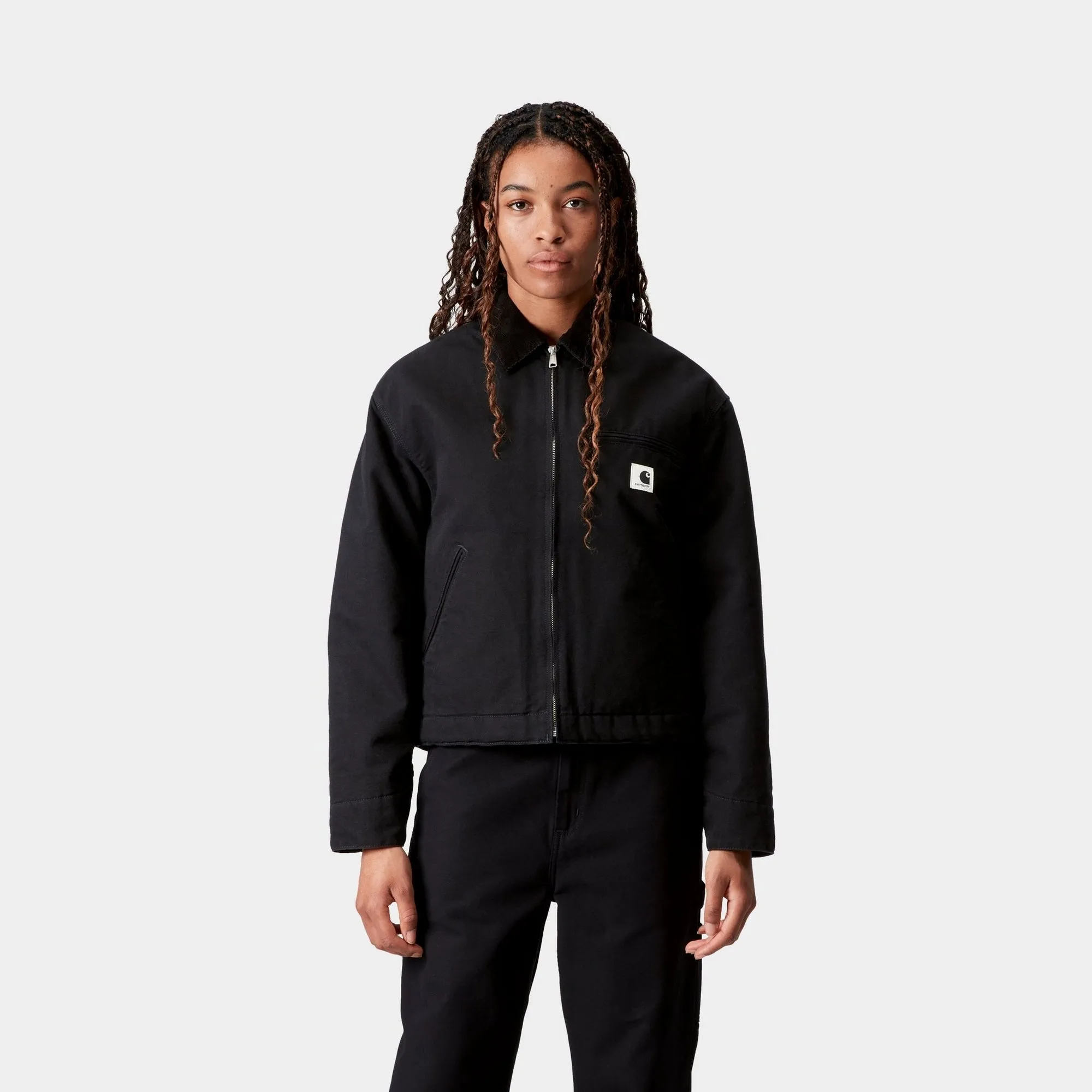 Women's OG Detroit Jacket (Winter) | Black Carhartt WIP