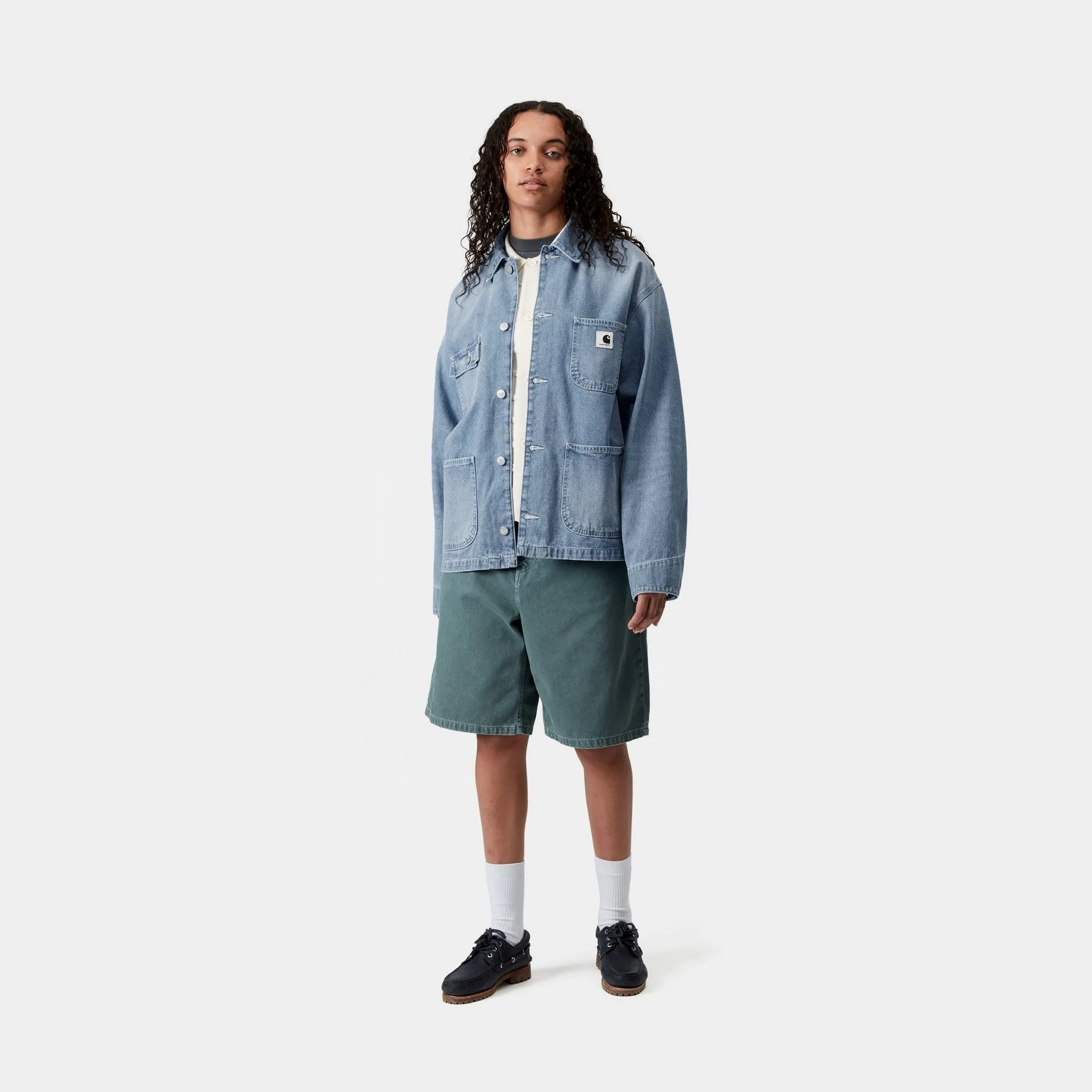 Women's OG Michigan Coat (Spring) - Denim | Blue (light true washed) Carhartt WIP