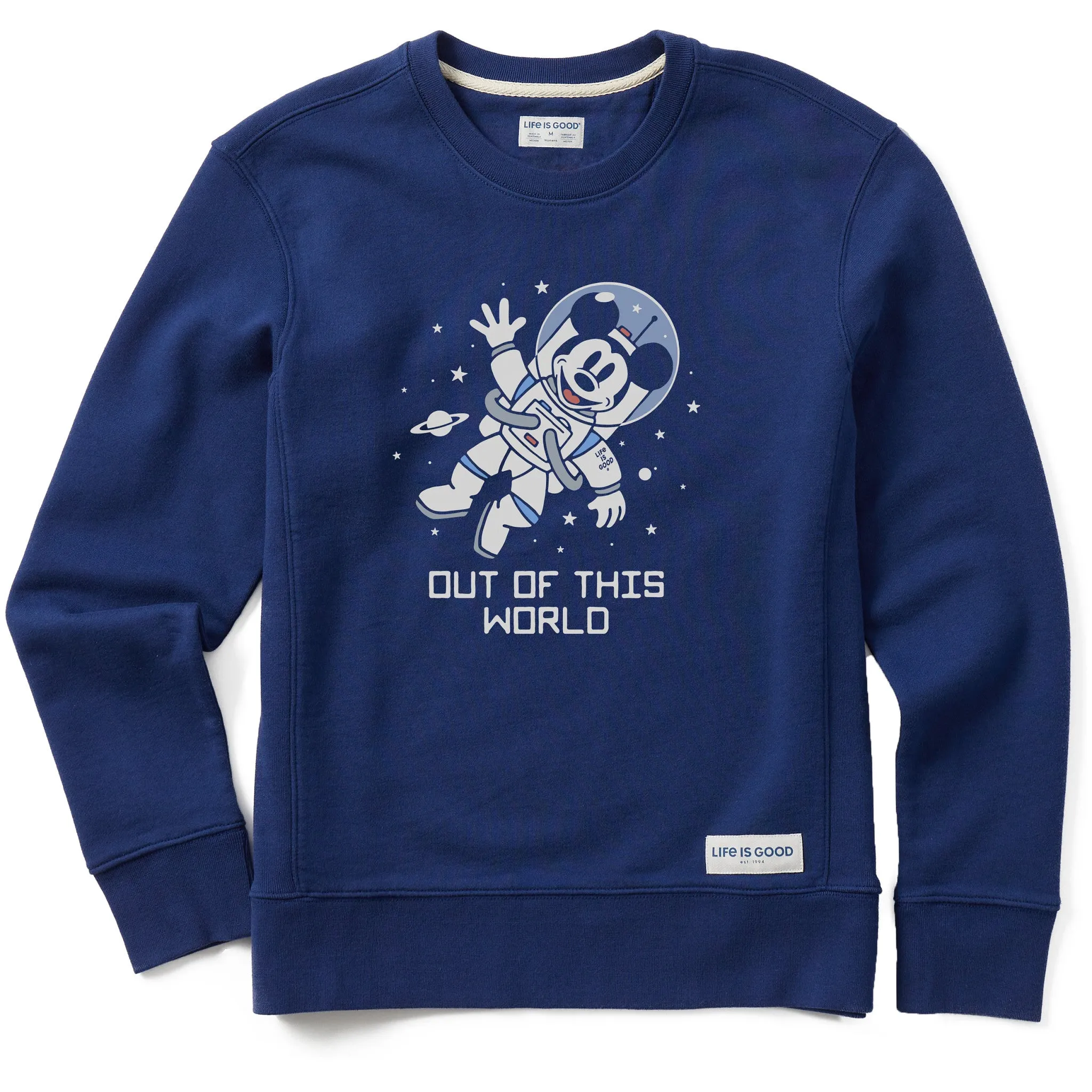 Women's Out of this World Space Willie Simply True Crew LIFE IS GOOD