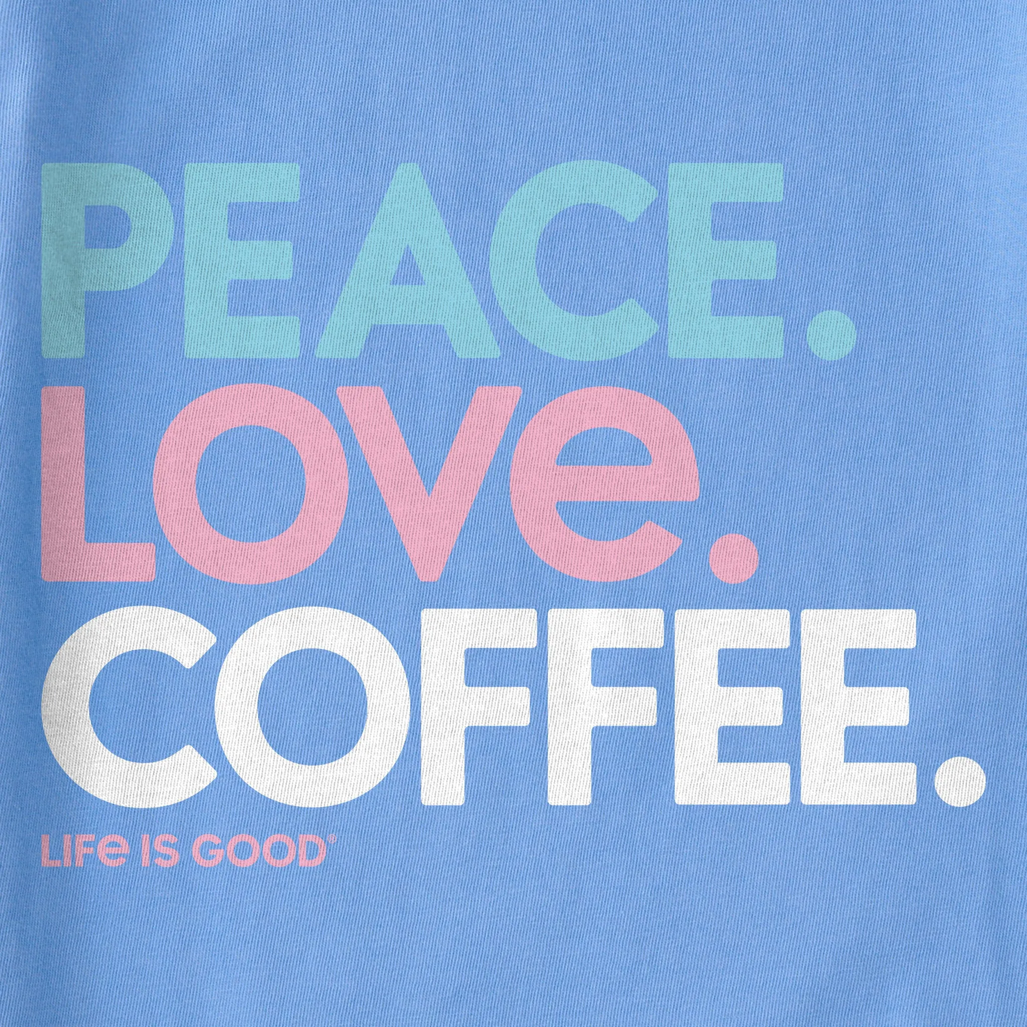 Women's Peace Love Coffee Simply True Fleece Hoodie LIFE IS GOOD