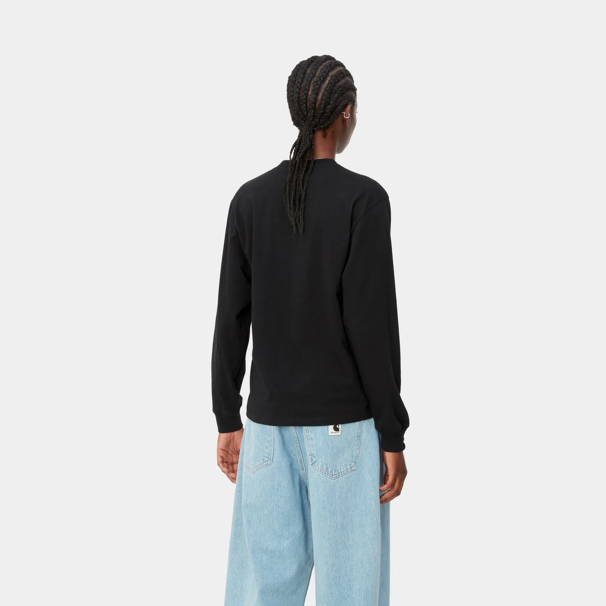 Women's Pocket Long Sleeve T-Shirt | Black Carhartt WIP