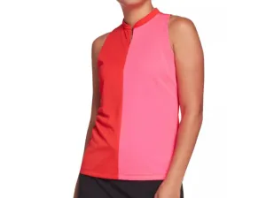 Women's Slazenger Red & Pink Sleeveless Golf Top Size XL