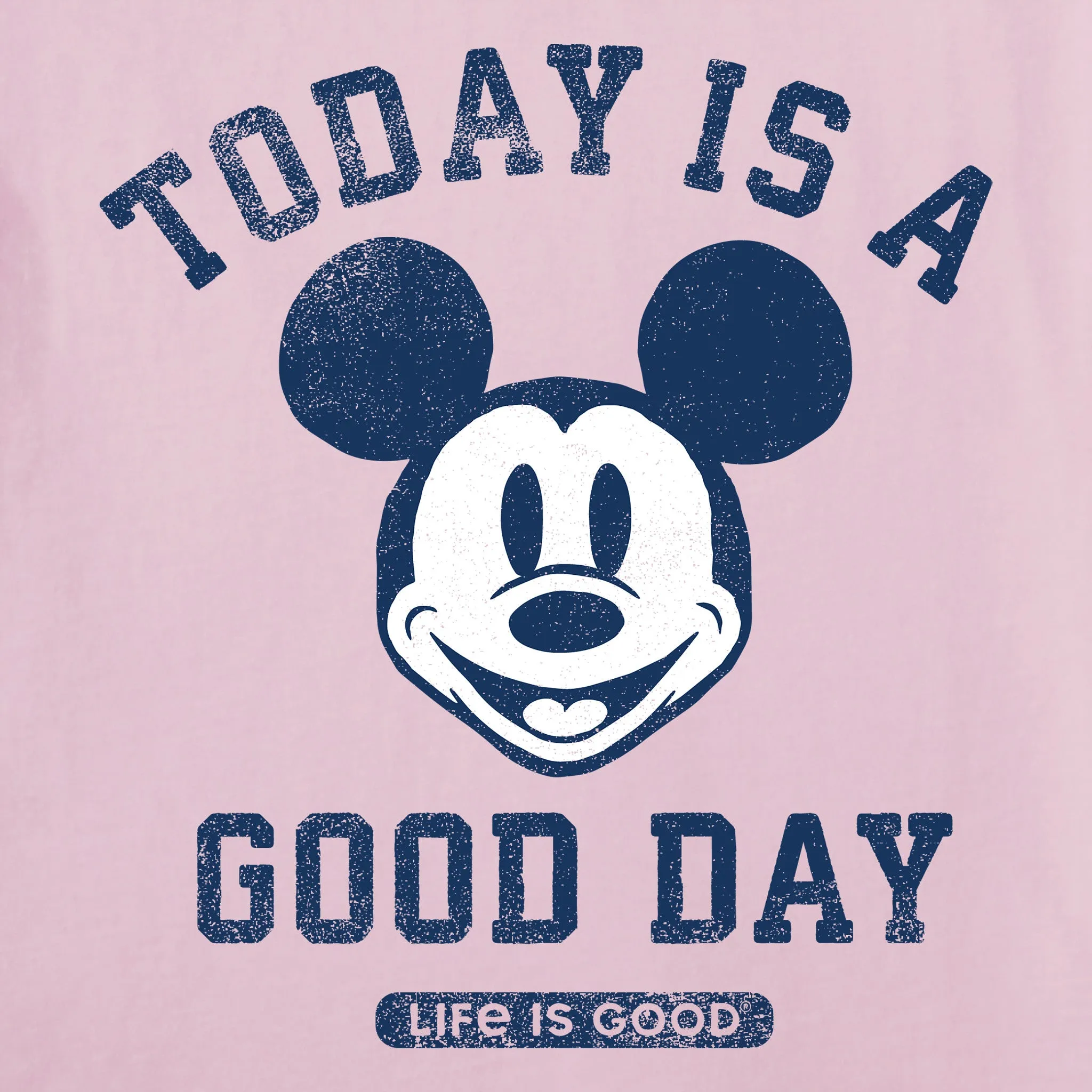 Women's Steamboat Willie Good Day Simply True Fleece Hoodie LIFE IS GOOD