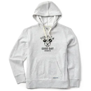 Women's Steamboat Willie Good Day Simply True Fleece Hoodie LIFE IS GOOD