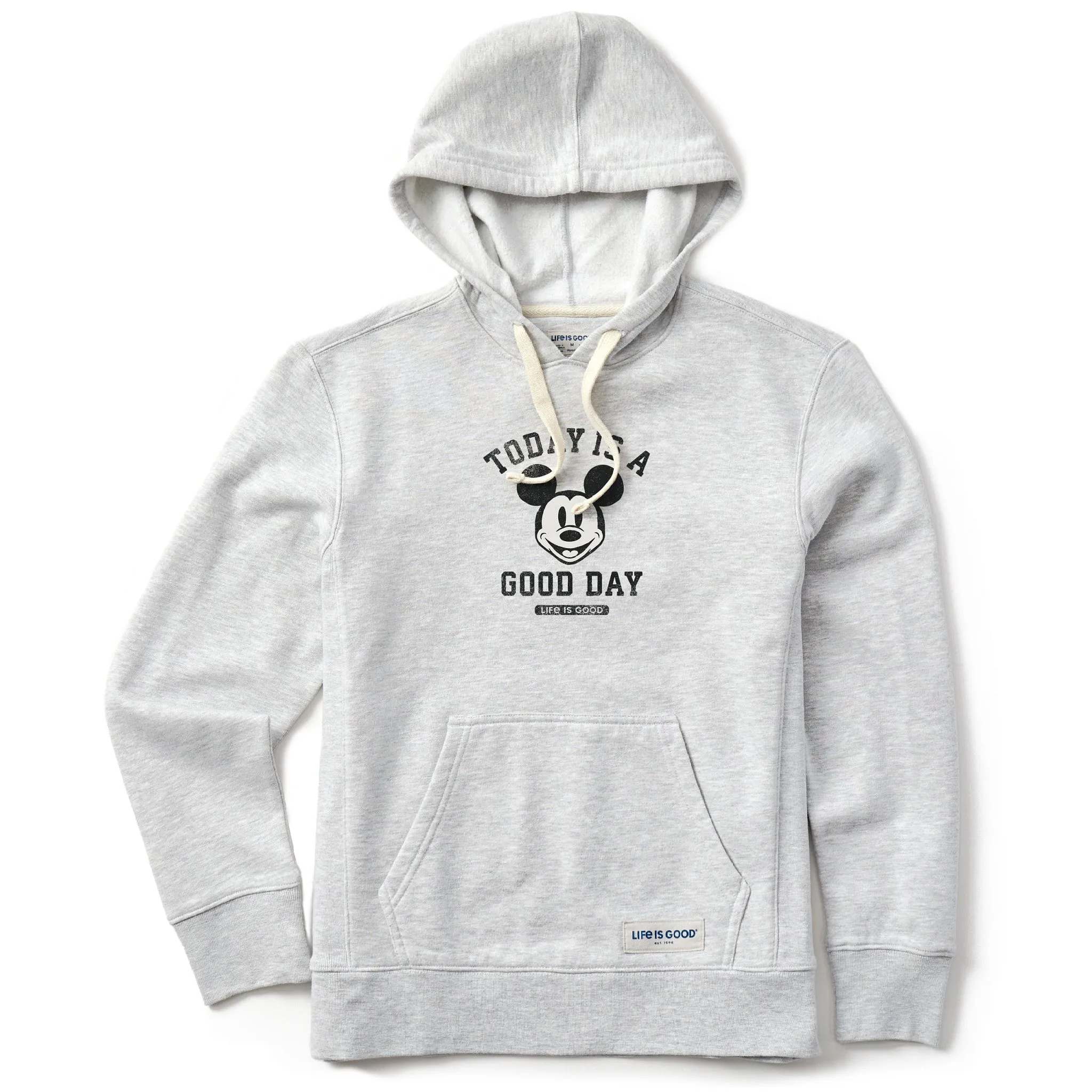 Women's Steamboat Willie Good Day Simply True Fleece Hoodie LIFE IS GOOD