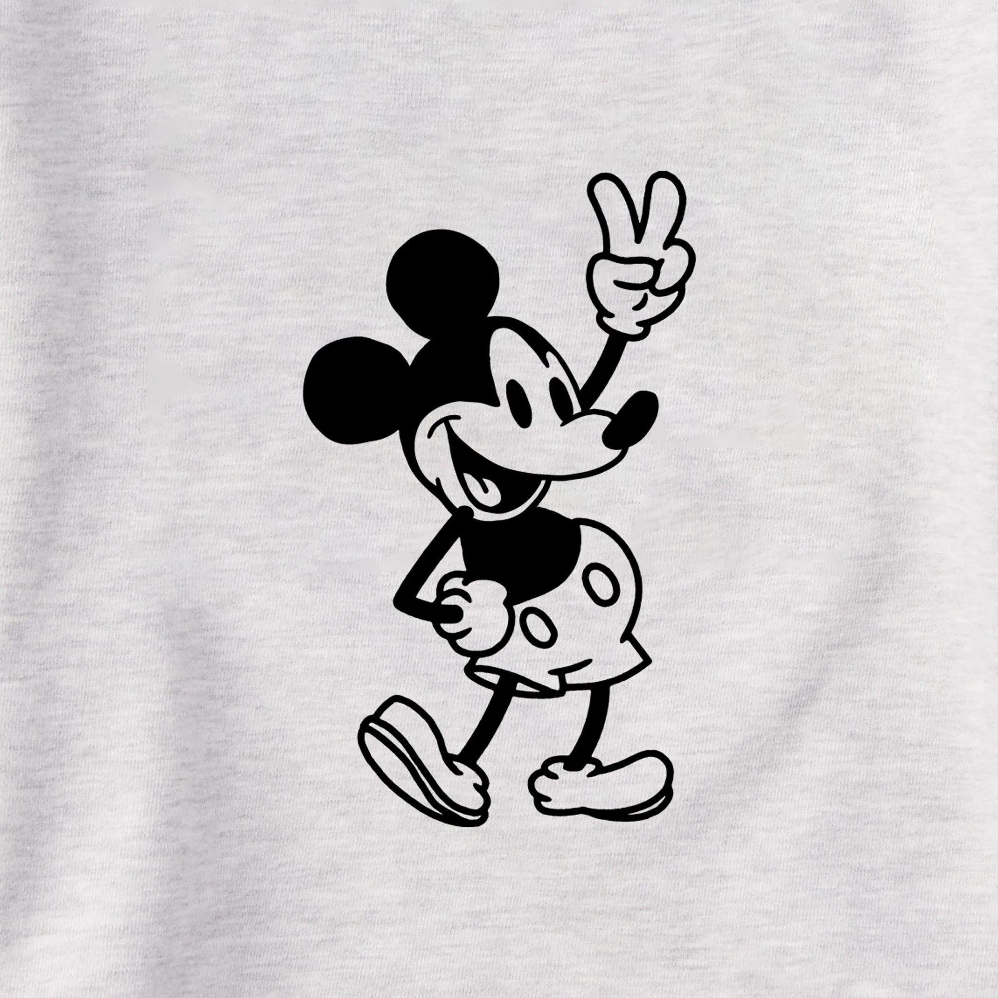 Women's Steamboat Willie Peace Mini Simply True Fleece Crew LIFE IS GOOD