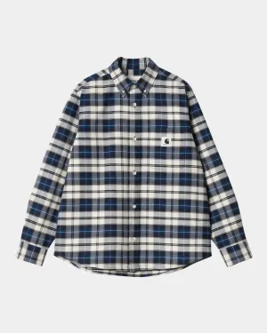 Women's Tarbell Check Shirt | Dark Navy / White Carhartt WIP
